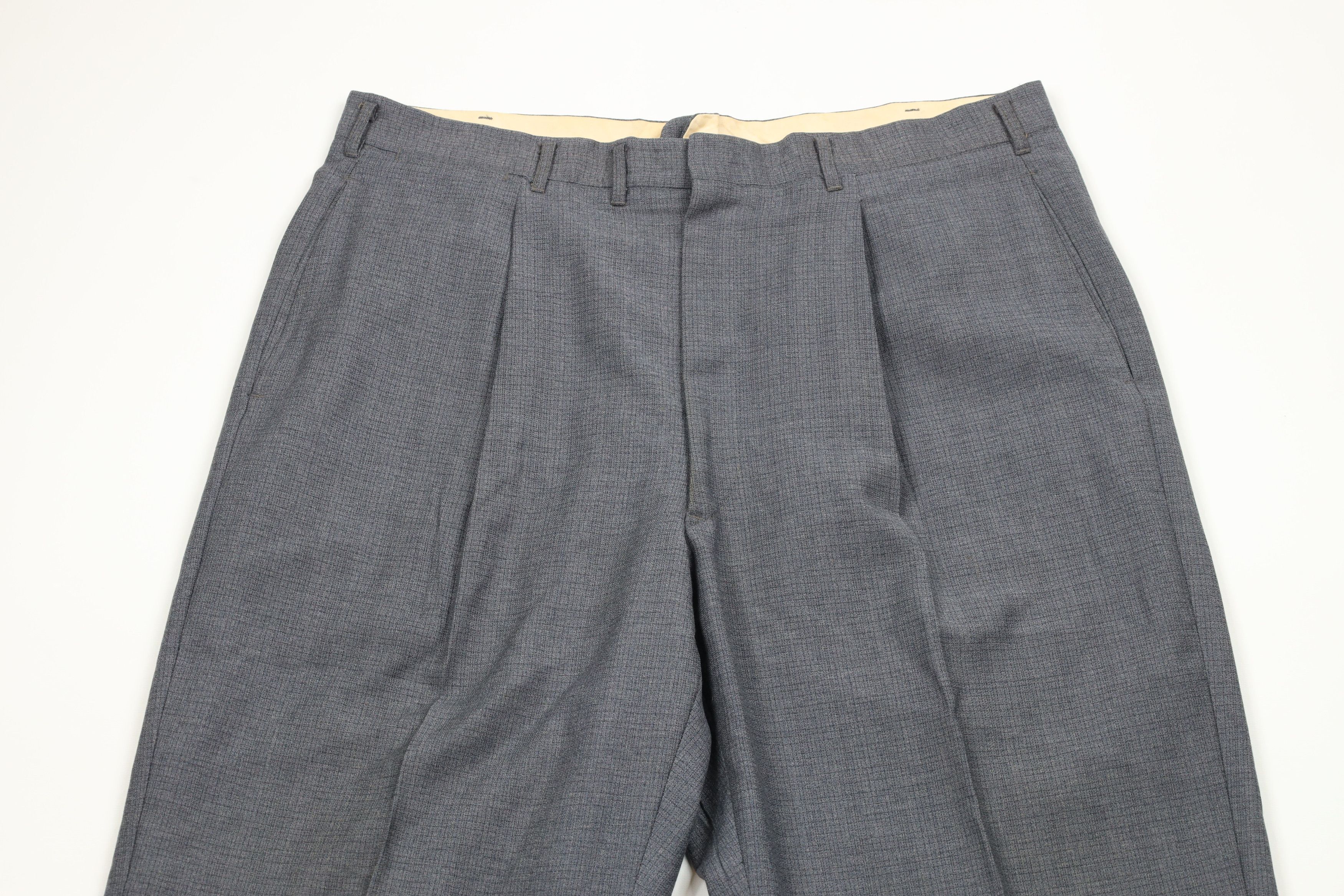 Vintage Vintage 50s Hollywood Regency High Waist Trousers Pants USA Size US 36 / EU 52 - 2 Thumbnail