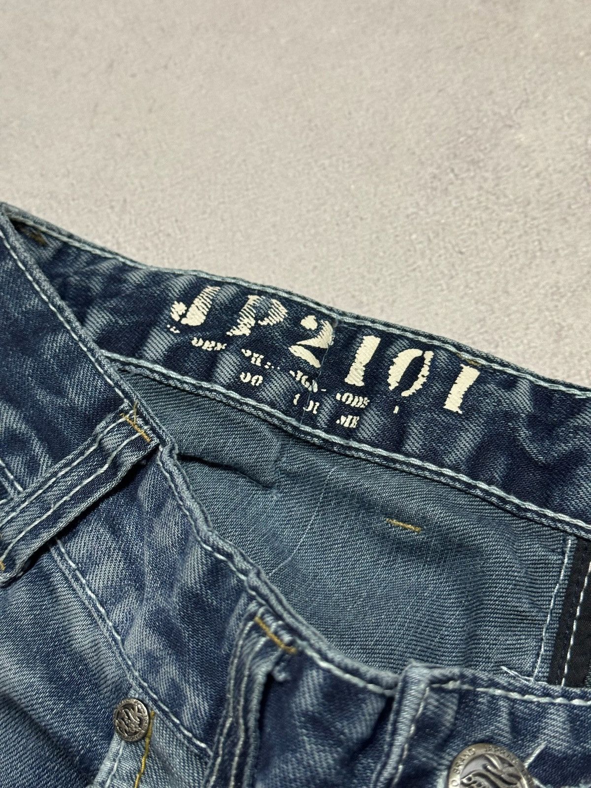 If Six Was Nine Vintage Okishama Samoki Jeans Denim Pants Japanese Dirty Y2K Size US 32 / EU 48 - 15 Thumbnail