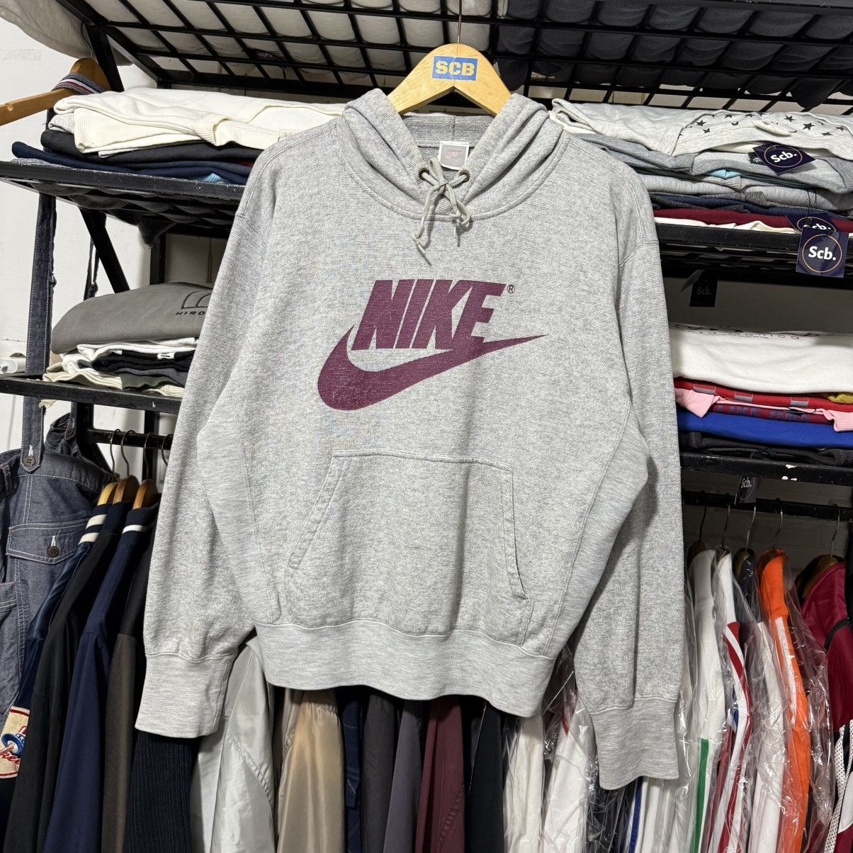Nike Vintage nike logo hoodie Size US S / EU 44-46 / 1 - 8 Thumbnail