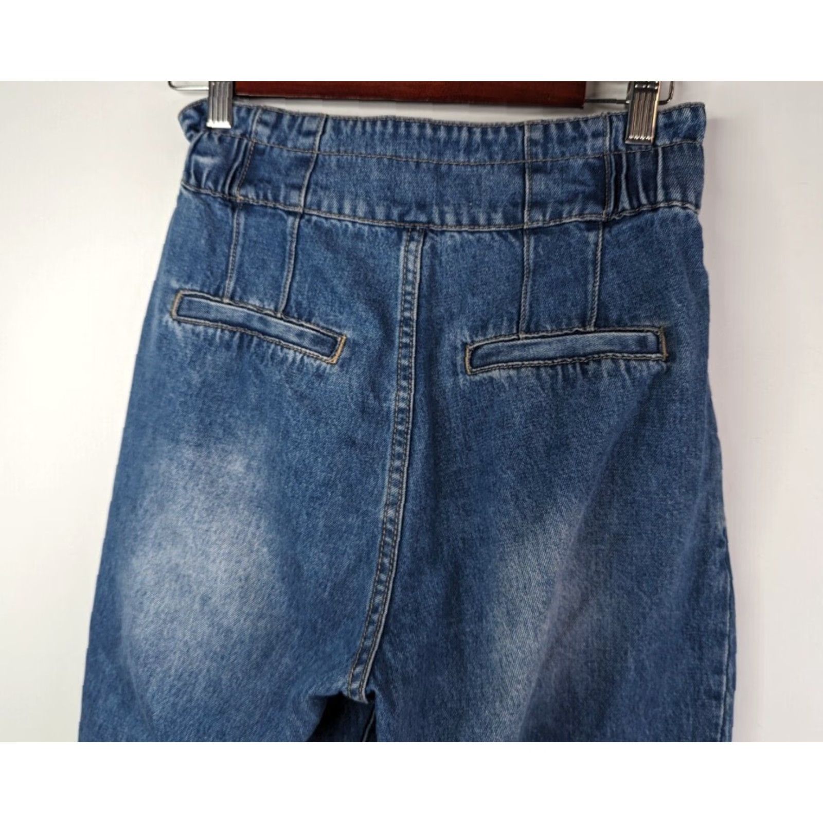 Vintage Kancan Womens Jeans Shirley Ultra High Rise Mom Style Paper Bag Y2K Size 5/26 Blue Denim 5-Pocket Design Regular Fit Womens Jeans Size 27" / US 4 / IT 40 - 6 Thumbnail