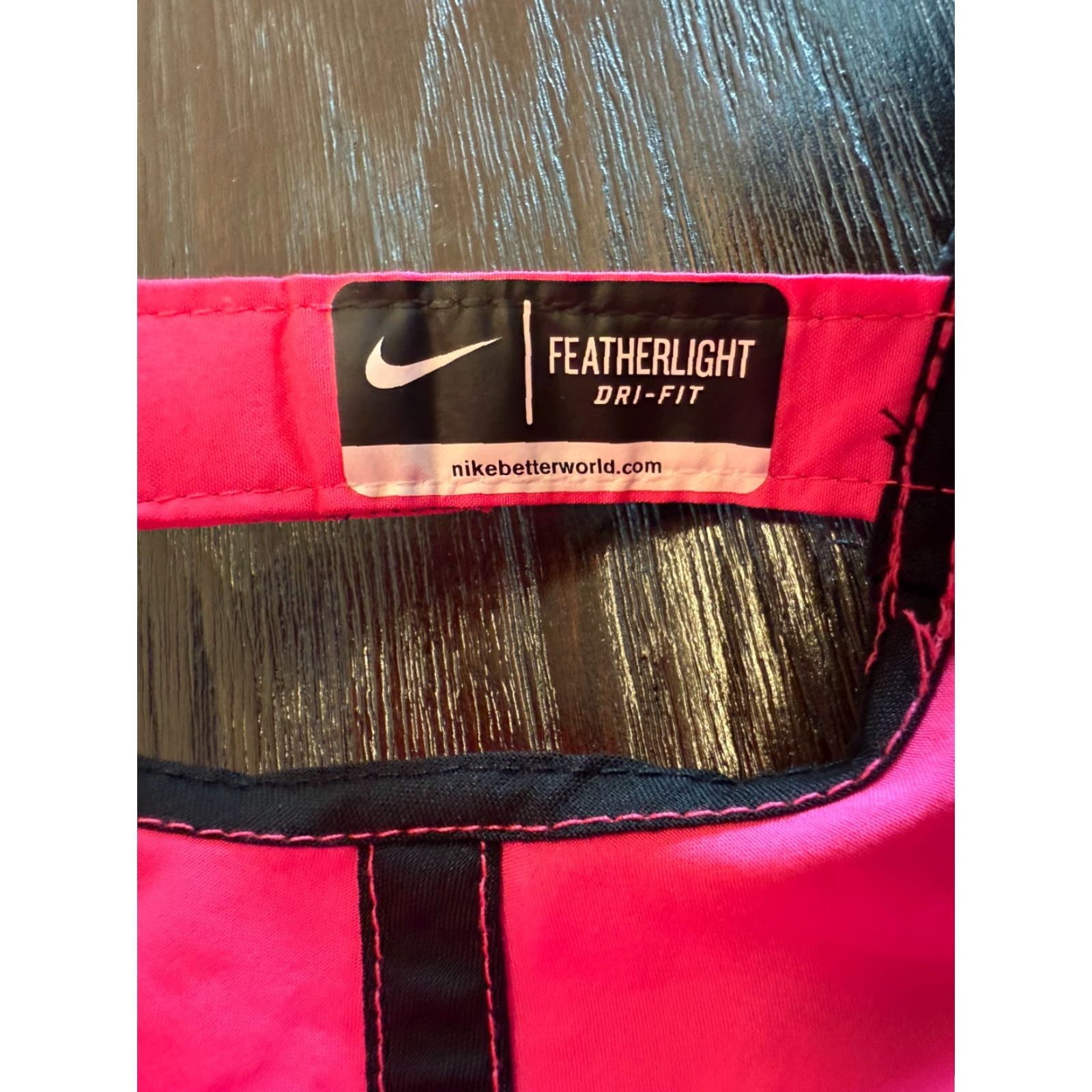 Nike Nike Dri-Fit Hat Cap Mens One Size Pink Featherlight Strapback Lightweight Breathable Adjustable Baseball Cap Size ONE SIZE - 7 Thumbnail