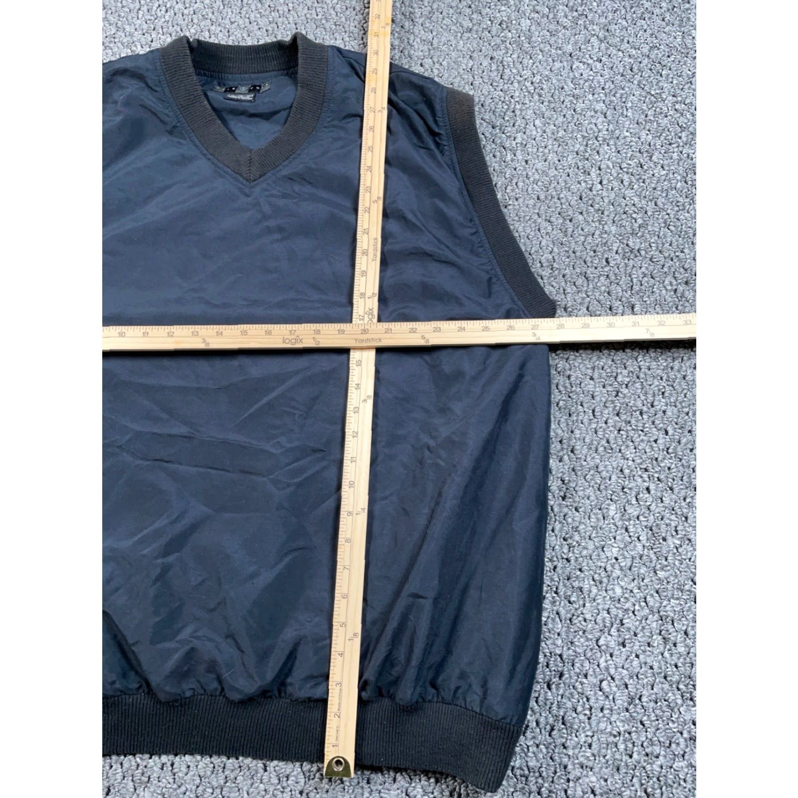 Nike Nike Golf V-Neck Windbreaker Vest Adult 2XL Black Lined Pullover Sports Ribbed Size US XXL / EU 58 / 5 - 5 Thumbnail