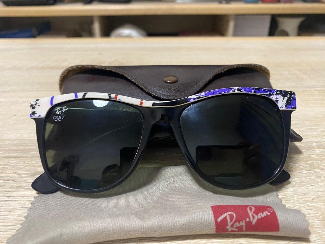 RayBan × USA Olympics × Vintage Vintage Rayban Wayfarer ll Olympic Innbsbruck Size ONE SIZE - 1 Thumbnail