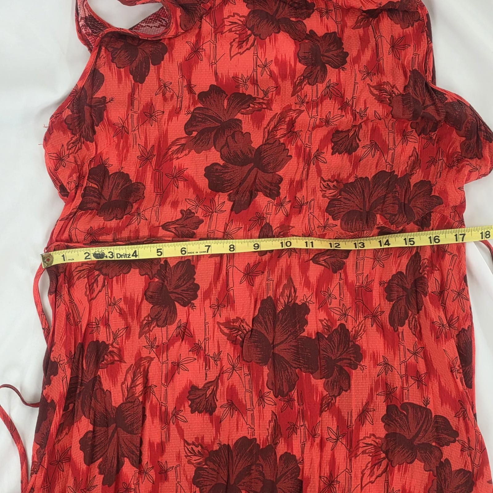 Unknown London King Louie Hazel Marlow Midi Dress in Fiery Red - XL Size M / US 6-8 / IT 42-44 - 7 Thumbnail