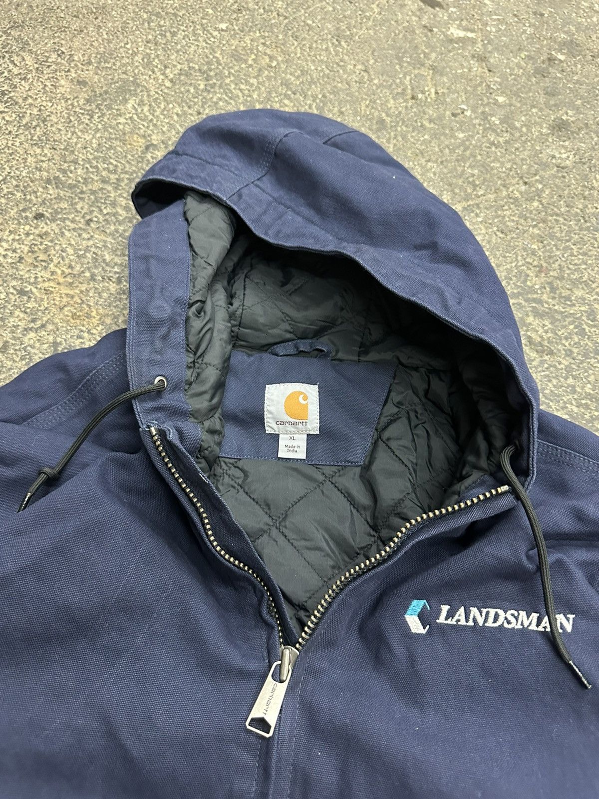 Carhartt × Vintage Carhartt hooded blue jacket Size US XL / EU 56 / 4 - 8 Thumbnail