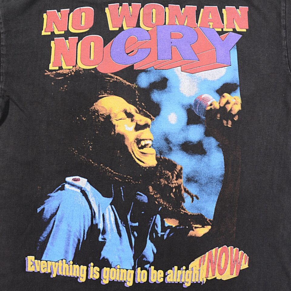 Vintage BOB MARLEY No Woman No Cry 90's VTG T-Shirt L/XL Rap Reggae Size US XL / EU 56 / 4 - 1 Thumbnail