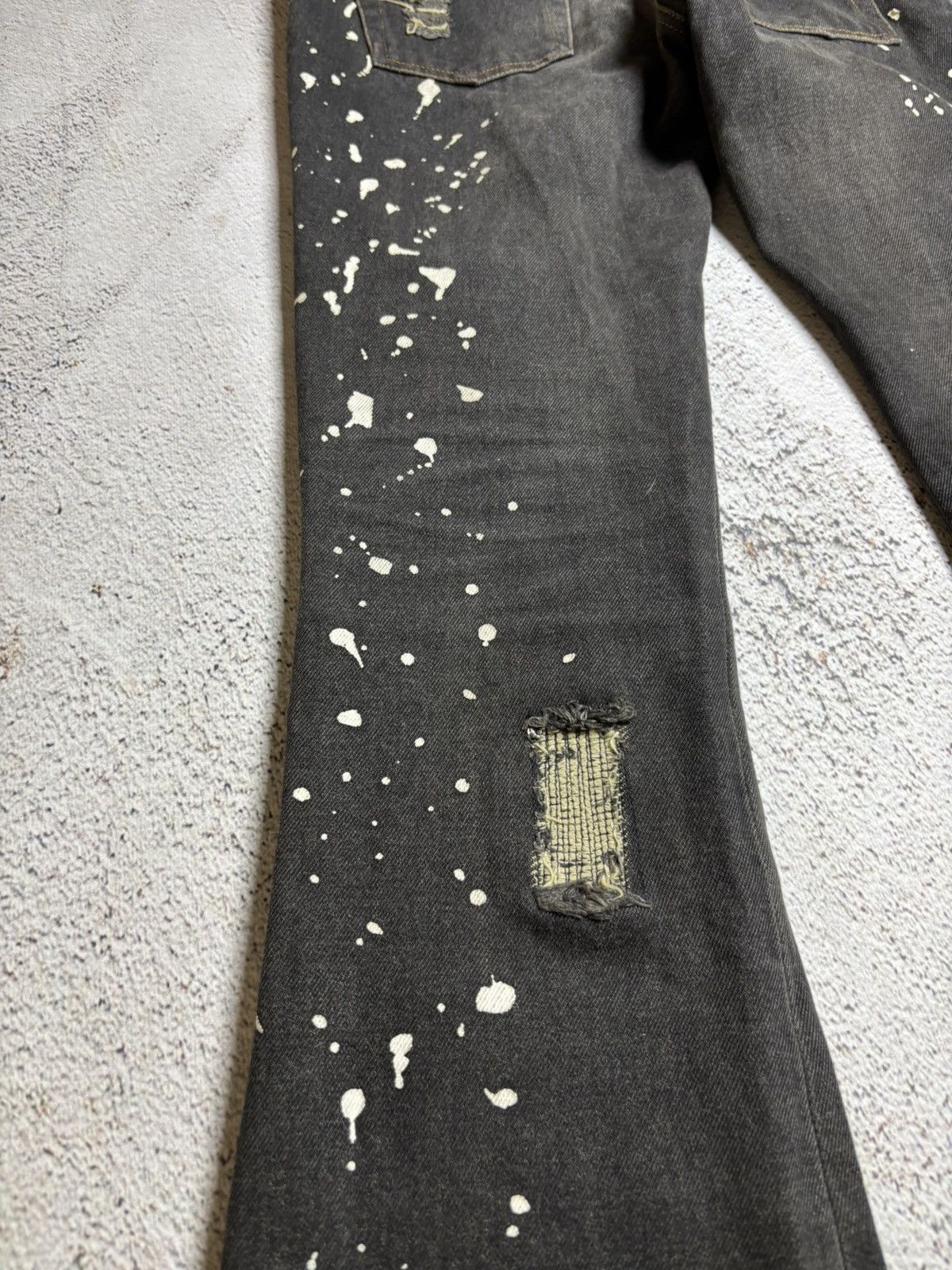 If Six Was Nine × Le Grande Bleu (L.G.B.) × Tornado Mart Flared painted Japan jeans Tornado Mart type boot cut L.G.B Size US 27 - 8 Thumbnail