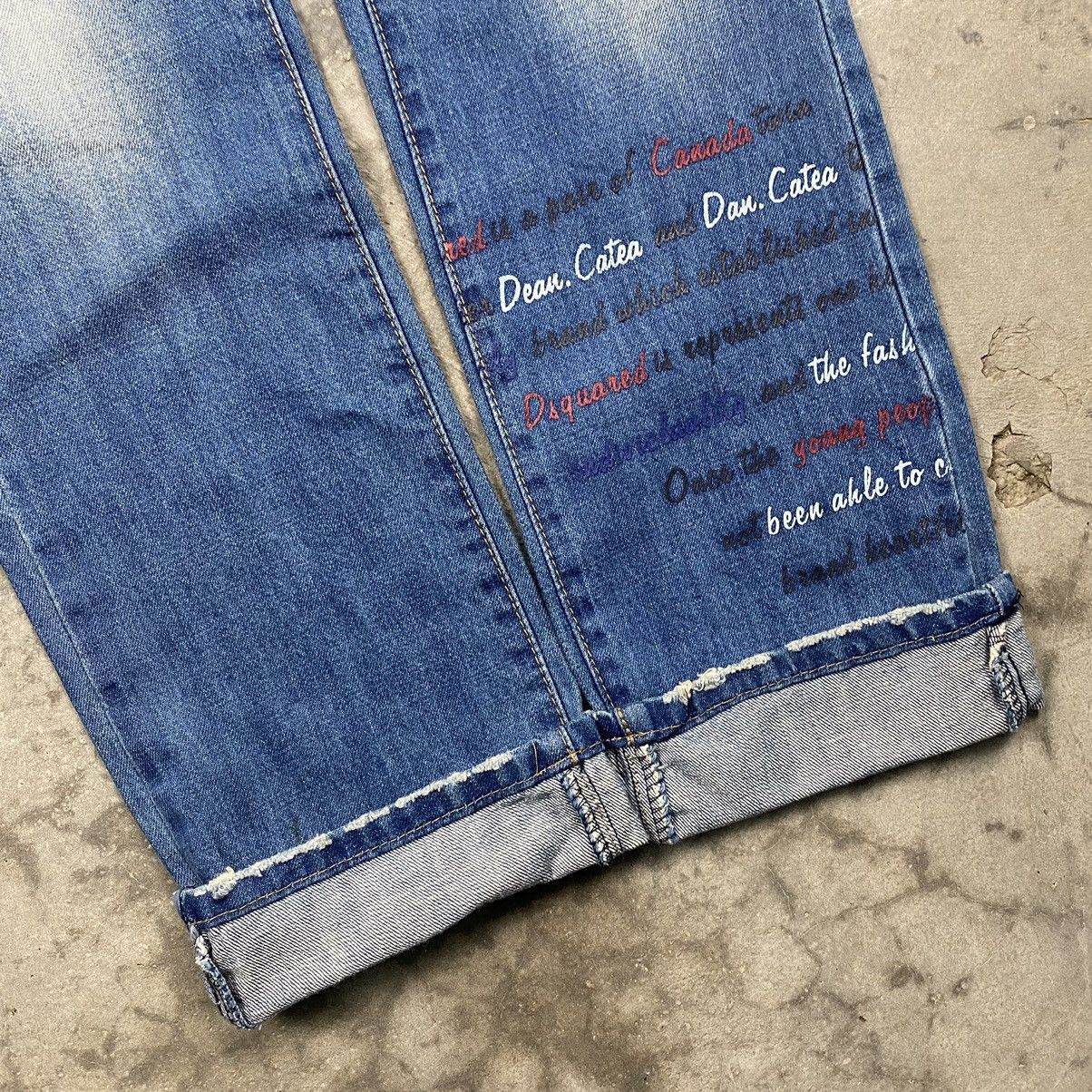 Dsquared2 Dsquared Poem Wording Bondage Rugged Jeans Size US 32 / EU 48 - 4 Thumbnail