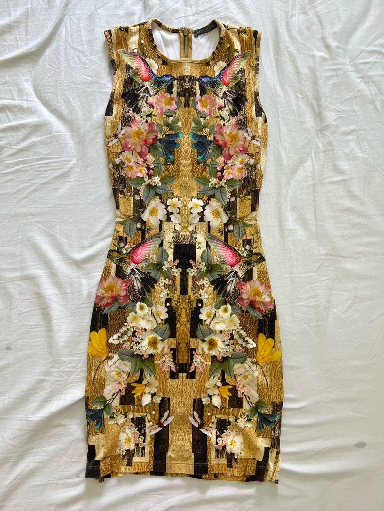 Alexander McQueen Floral Printed Sleeveless Dress in Size Small-dmc Size US S / EU 44-46 / 1 - 1 Thumbnail