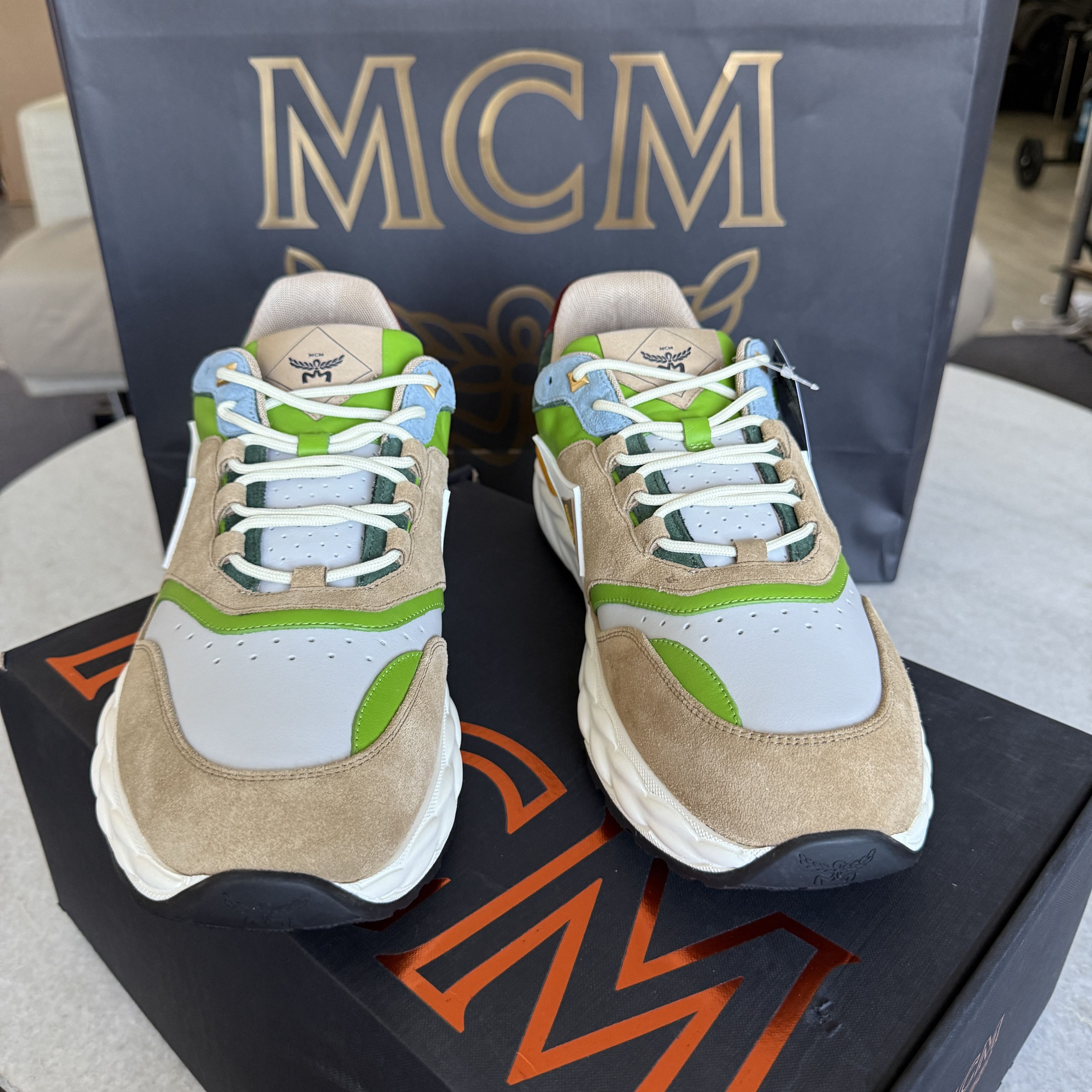 MCM MCM Skywander Low Top Sneakers Men's Suede, Sz 45 Size US 12 / EU 45 - 5 Thumbnail