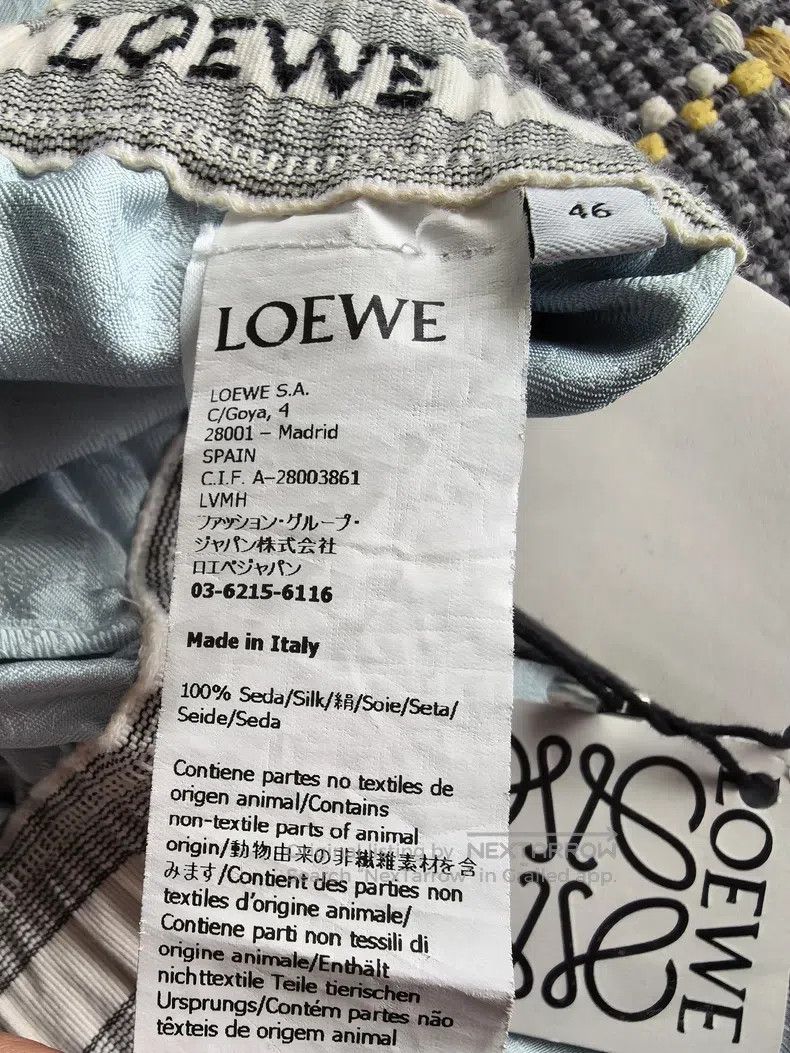 Loewe Loewe Mulberry silk full logo shorts Size US 30 / EU 46 - 4 Thumbnail