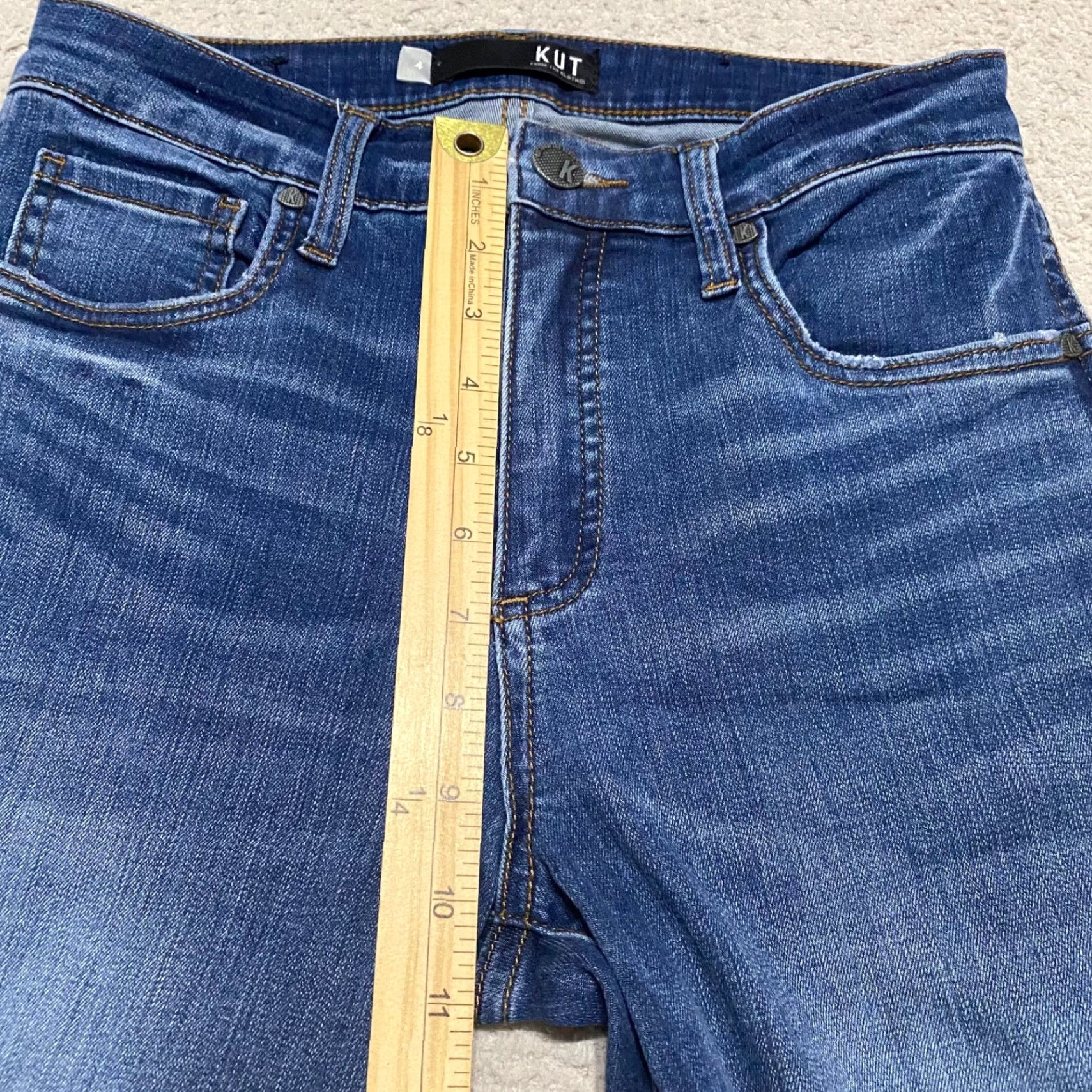 Vintage VINTAGE KUT Womens Jeans Blue Denim High Rise Connie Skinny 8 Regular 27in Inseam 27in 5-Pocket Design Womens Size 30" / US 8 / IT 44 - 7 Thumbnail