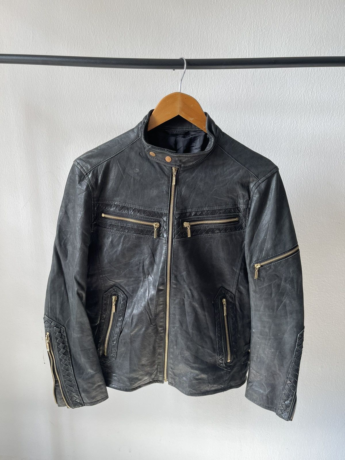 If Six Was Nine 90s Abahouse Ifsixwasnine Leather Rider Jacket 97 Size US S / EU 44-46 / 1 - 2 Thumbnail