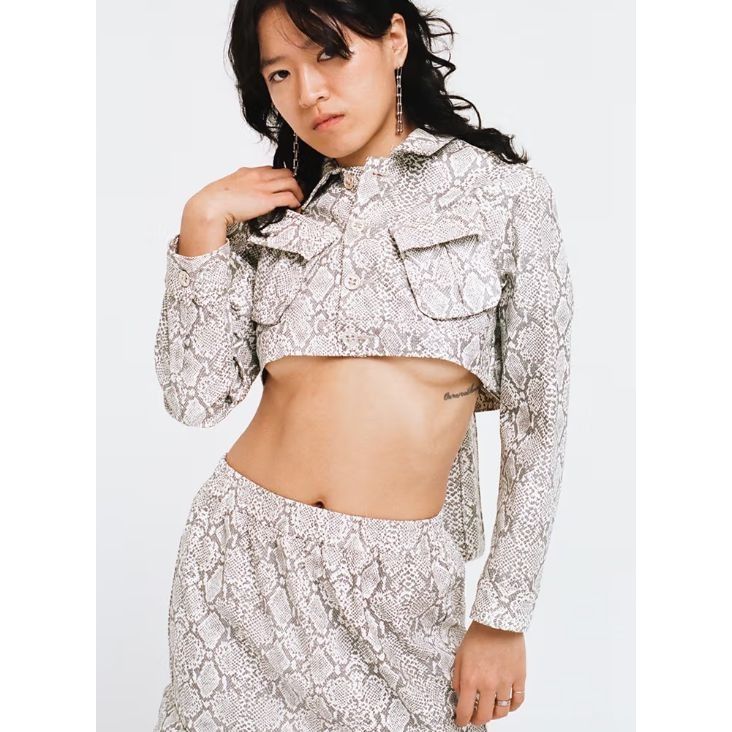 Seventh Heaven NEW SEVENTH HEAVEN WOMENS CROSS SNAKE JACKET XS Size XS / US 0-2 / IT 36-38 - 2 Thumbnail