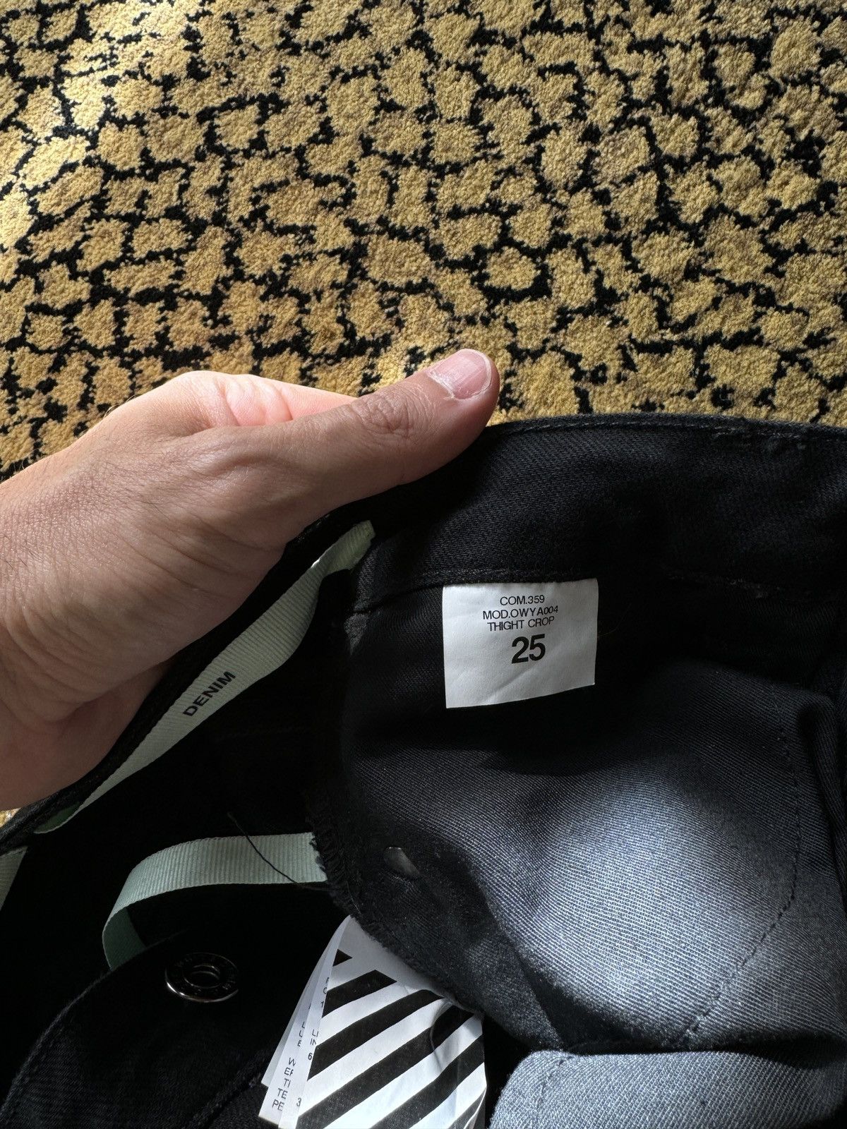 Off-White Off White Denim Black Size 25" / US 0 / IT 36 - 6 Thumbnail