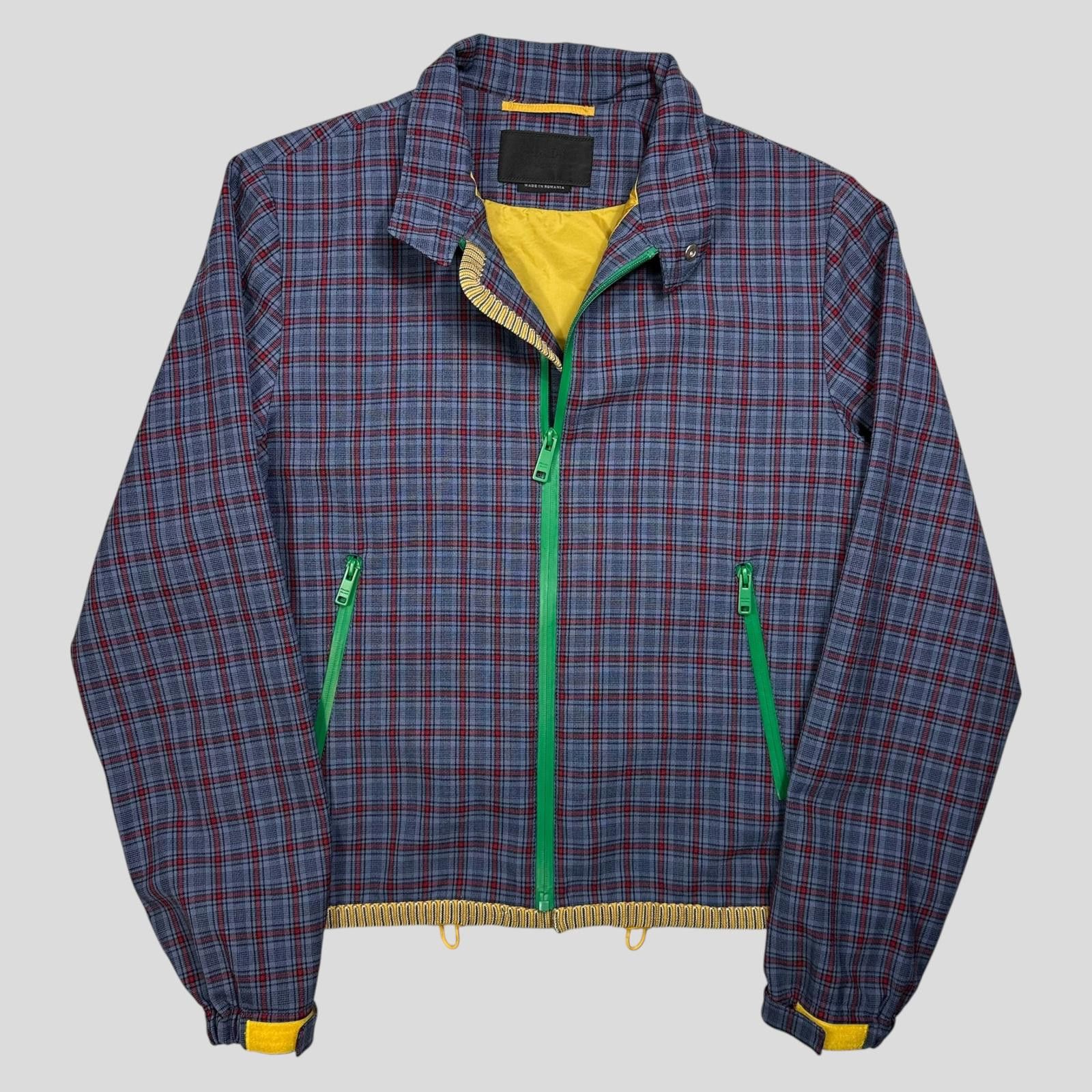 Prada Prada Milano SS16 Wool Taped Zip Tech Plaid Blouson Jacket S Size US S / EU 44-46 / 1 - 3 Thumbnail