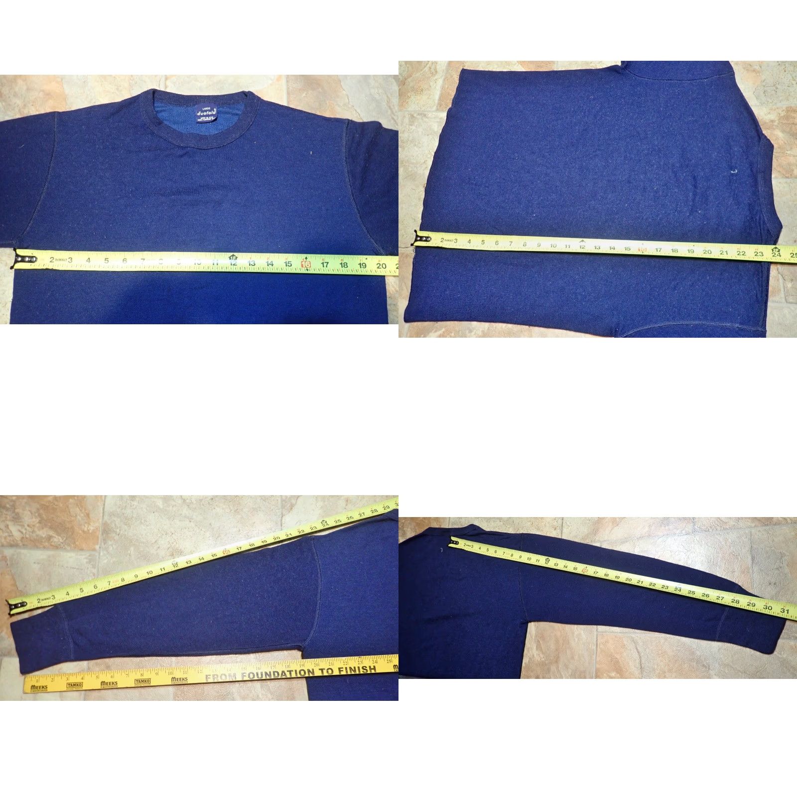 Vintage VINTAGE Duofold Men's T-Shirt Shirt Regular L Thermax Underwear Wool Blend Polyester Blue 70s 80s USA Mens Size US L / EU 52-54 / 3 - 8 Thumbnail