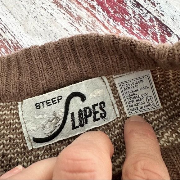 Vintage Vintage “Steep Slopes” Snowflake Sweater Size M / US 6-8 / IT 42-44 - 4 Thumbnail