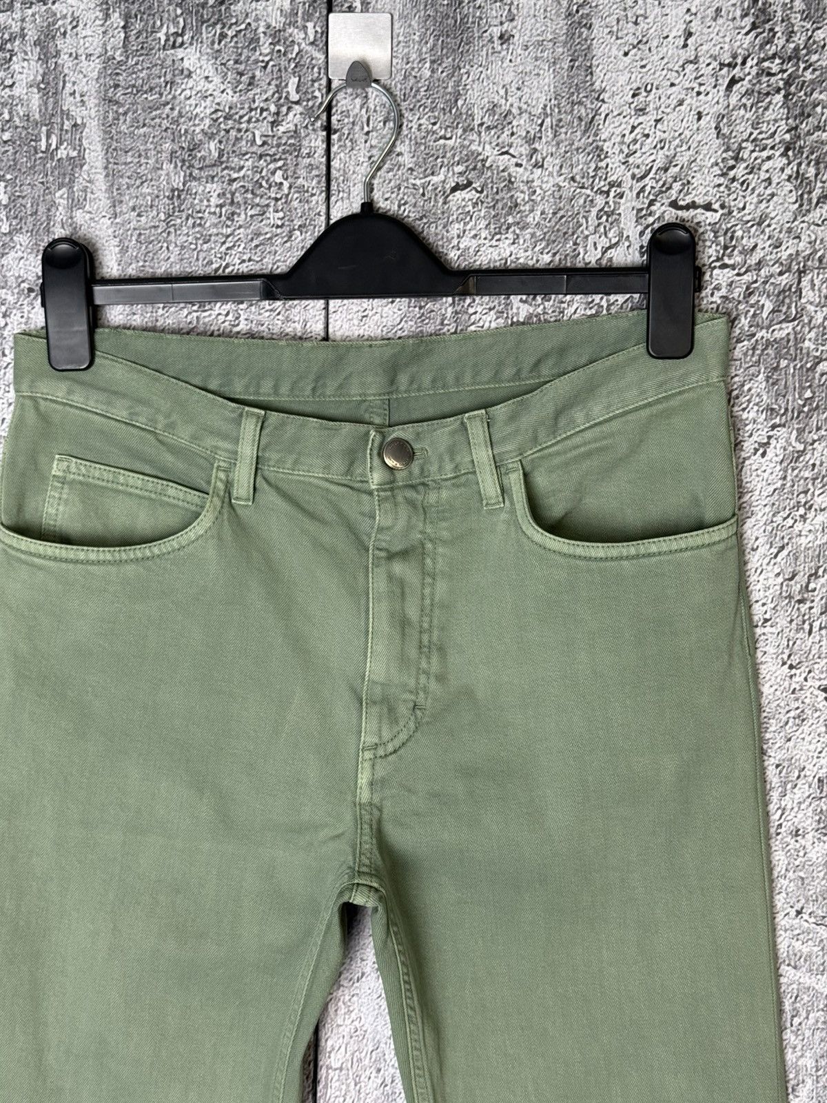 Loro Piana Loro Piana Green Jeans Denim Pants Chino Trousers Metal Logo Size US 30 / EU 46 - 8 Thumbnail