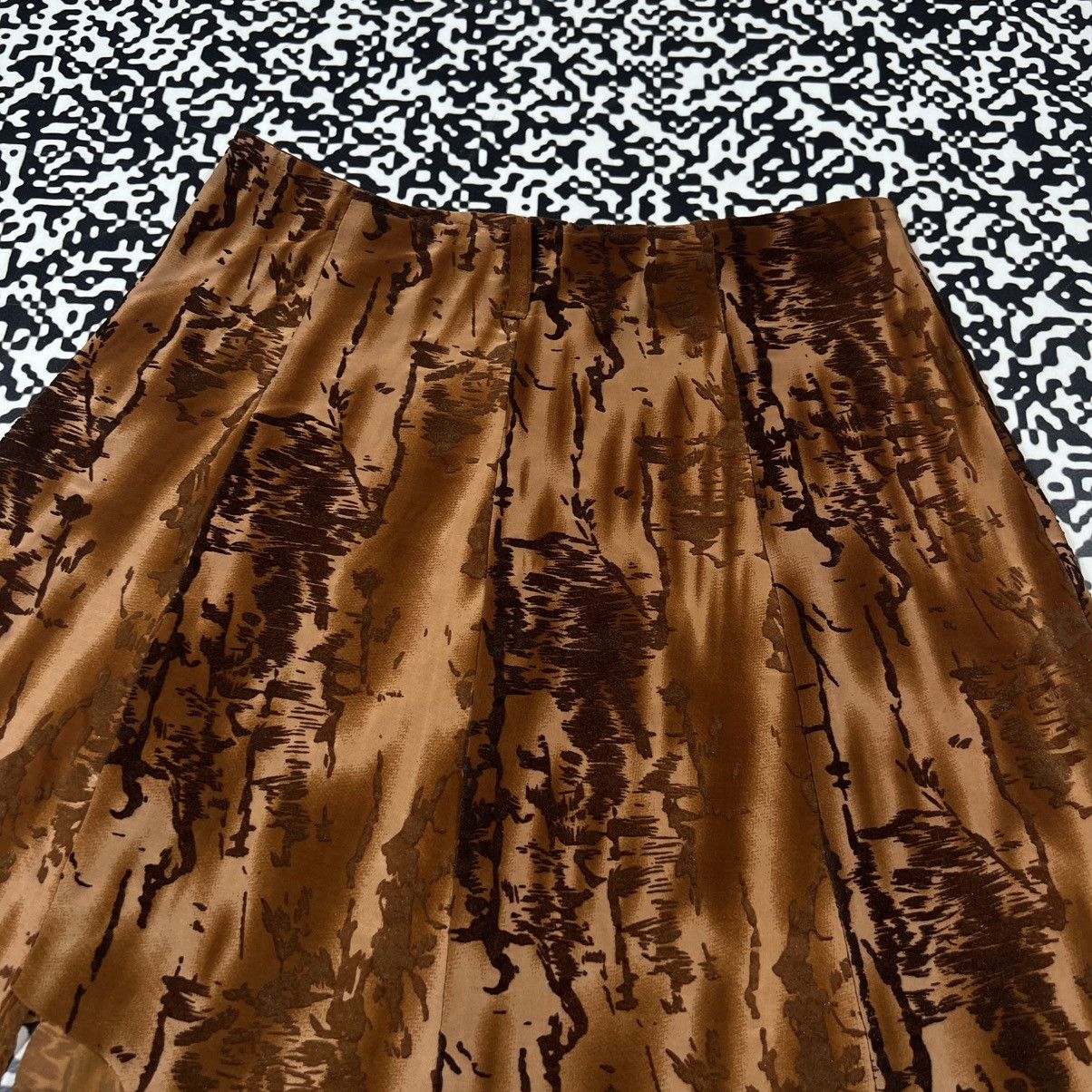 Japanese Brand Vintage Y2K Japanese Flared Mini Skirt Retro 90s Style Size 27" / US 4 / IT 40 - 11 Thumbnail