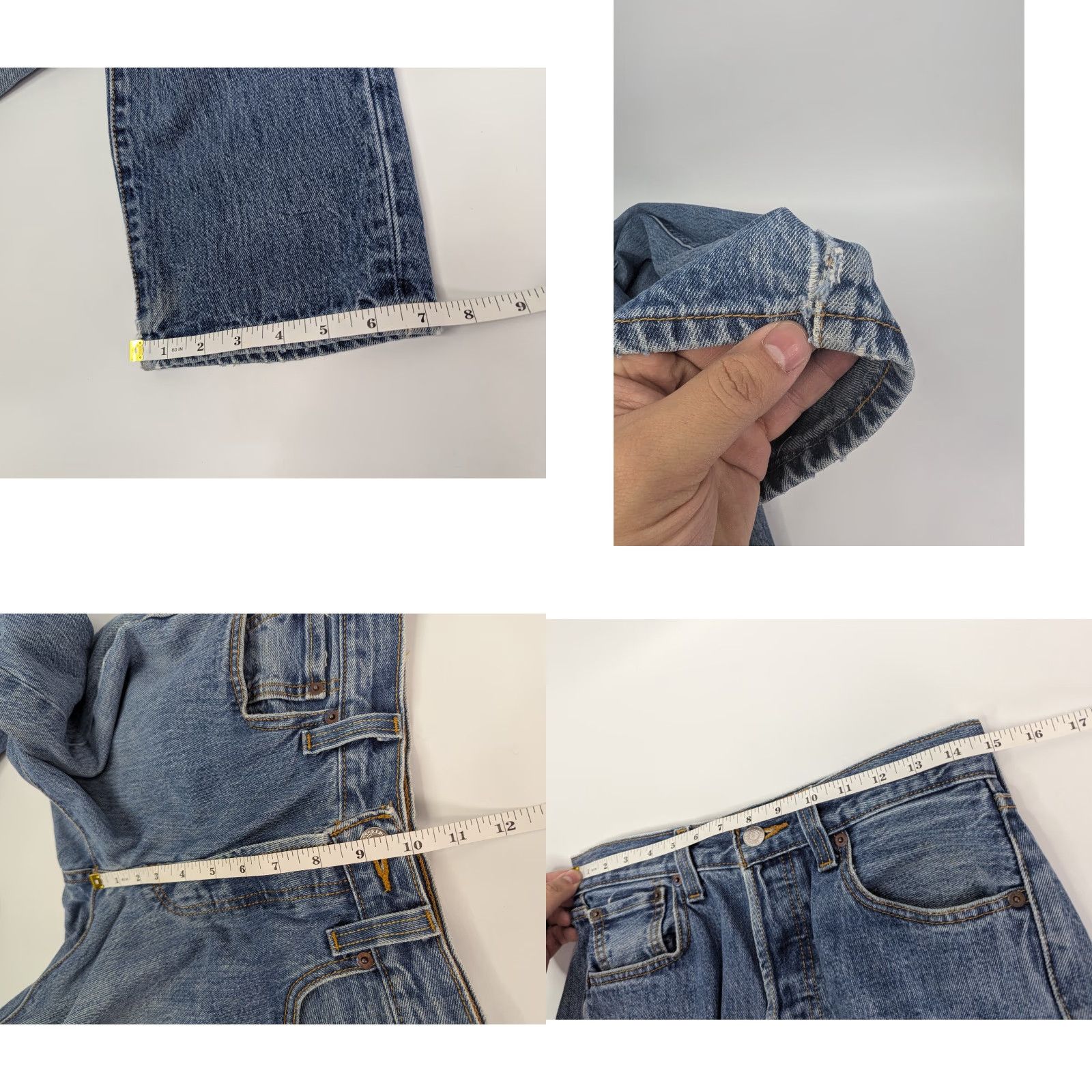 Levi's VINTAGE Levis Jeans 501 Straight Levi's 501 Series Mens 29X32 Button Fly Medium Wash Denim 100% Cotton Blue Regular Inseam 32 Size US 29 - 8 Thumbnail