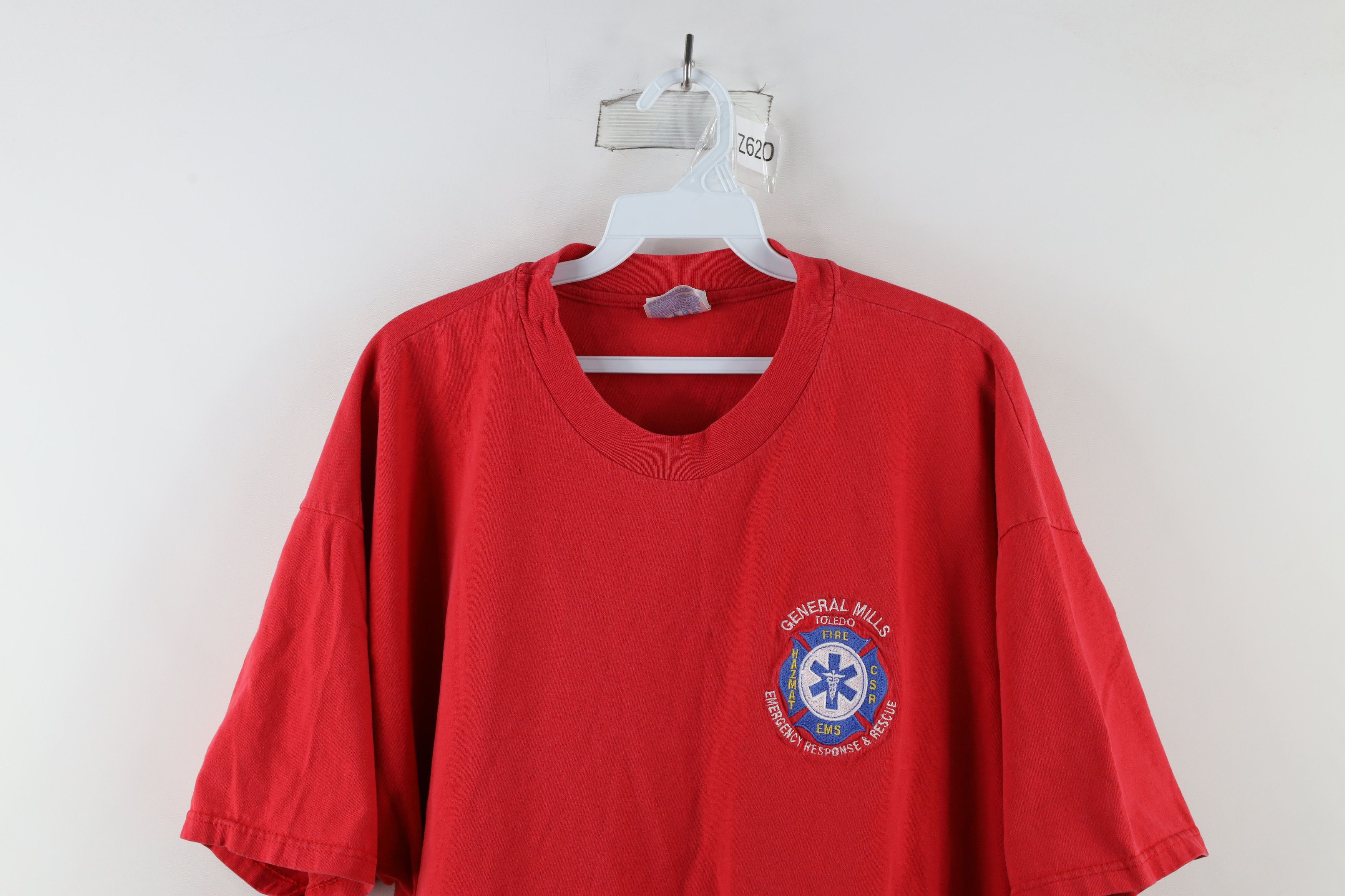 Vintage Vintage 90s Mills Toledo Emergency Response Team T-Shirt Size US XXL / EU 58 / 5 - 2 Thumbnail