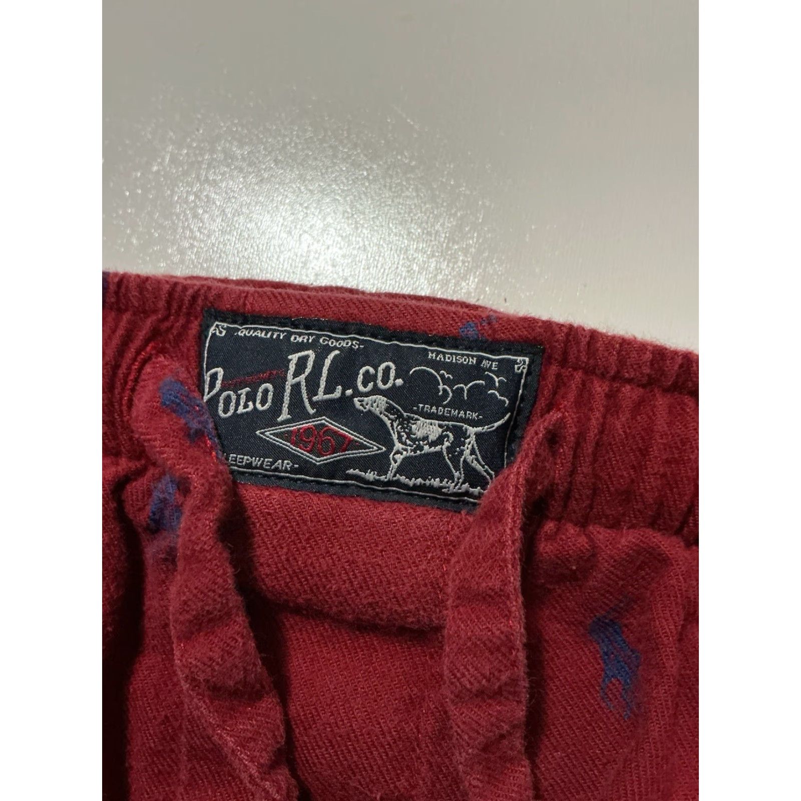 Polo Ralph Lauren VINTAGE Polo Ralph Lauren Dry Goods Pajama Pants Men Medium Red Pony Logo All Over Print Sleepwear Size US M / EU 48-50 / 2 - 5 Thumbnail