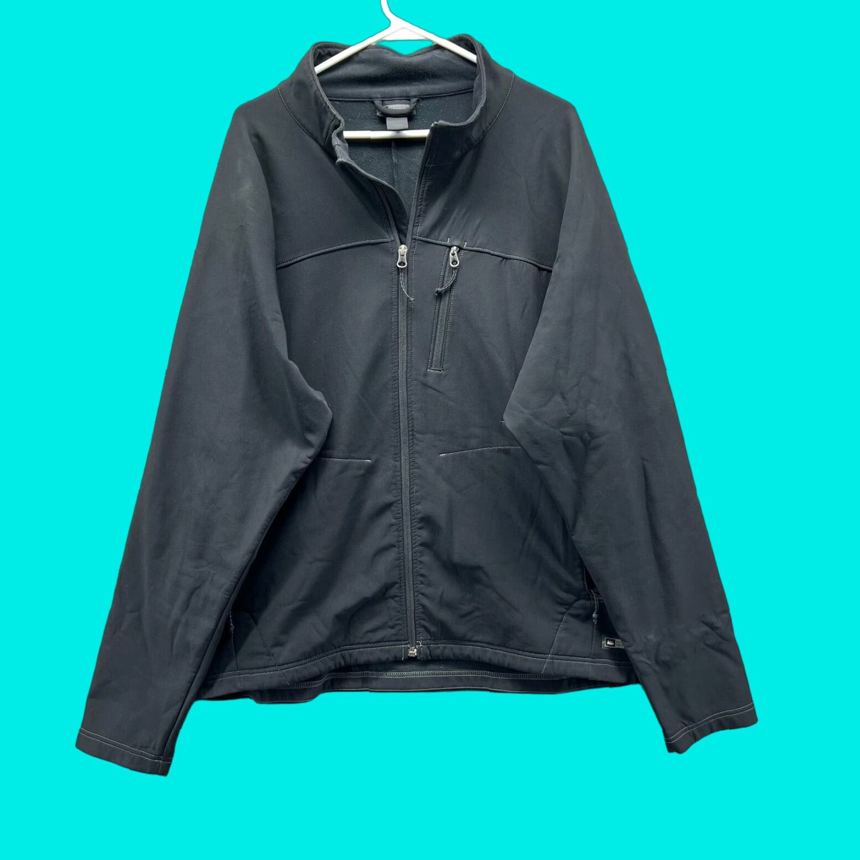 Vintage REI Jacket Mens XXL Adult Black Full Zip Rain Coat Lightweight Performance Size US XXL / EU 58 / 5 - 1 Thumbnail