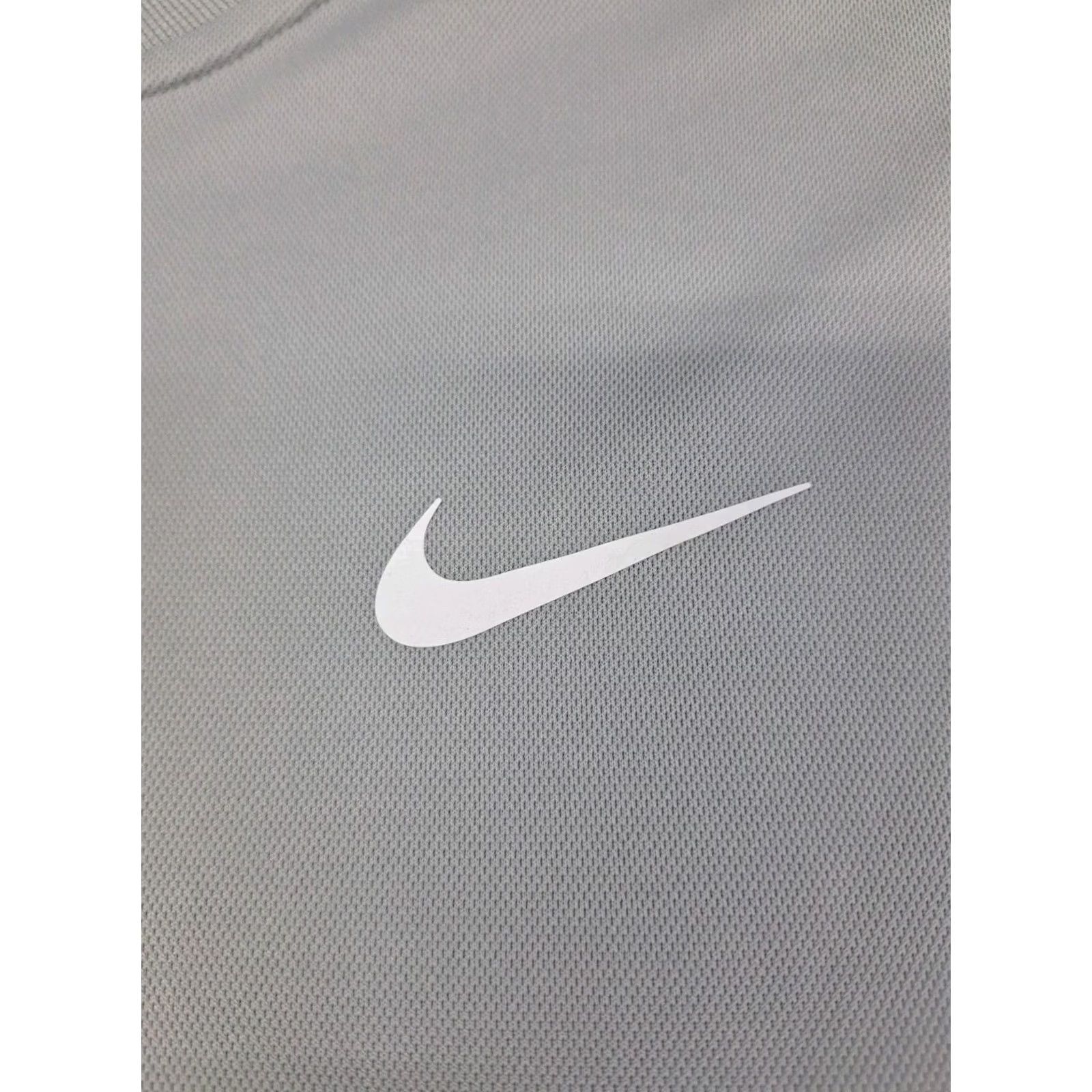 Nike Nike Dri-Fit Shirt Baseball Style Jersey Grey Large Men Short Sleeve Two Button Up Size US L / EU 52-54 / 3 - 4 Thumbnail