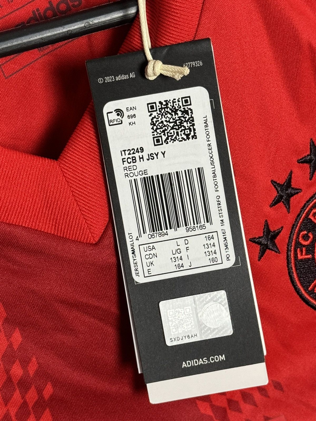Adidas KIDS New Bayern Munchen 24/25 Home Kane Football Jersey Size US XS / EU 42 / 0 - 11 Thumbnail