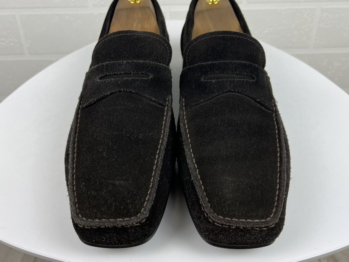Prada PRADA MILANO Loafers Suede Shoes Strap Logo Brown Men's Size US 8 / EU 41 - 8 Thumbnail
