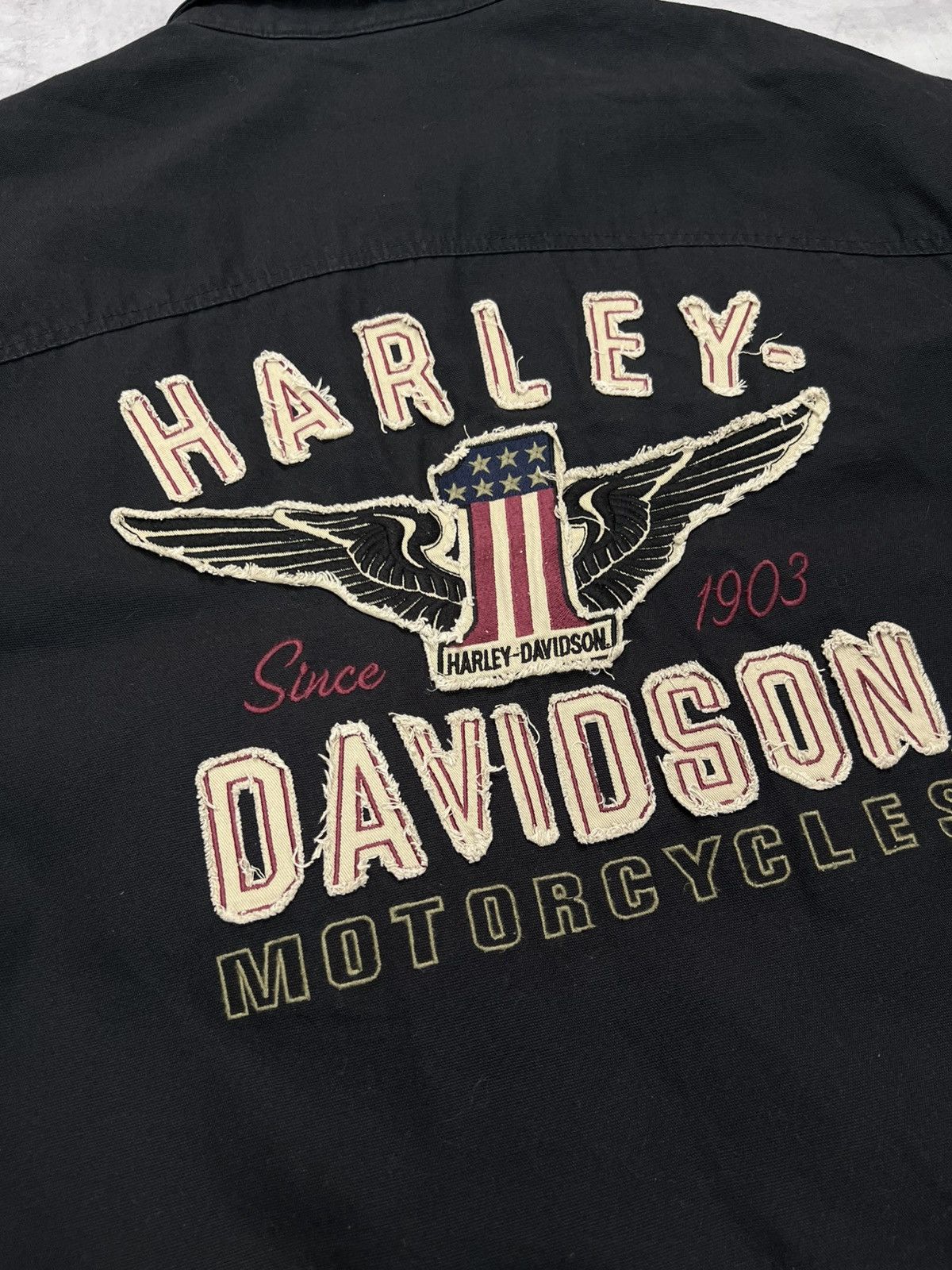 Harley Davidson HARLEY-DAVIDSON Denim Jacket Embroidery Men's Size 2 Xl Size US XXL / EU 58 / 5 - 13 Thumbnail