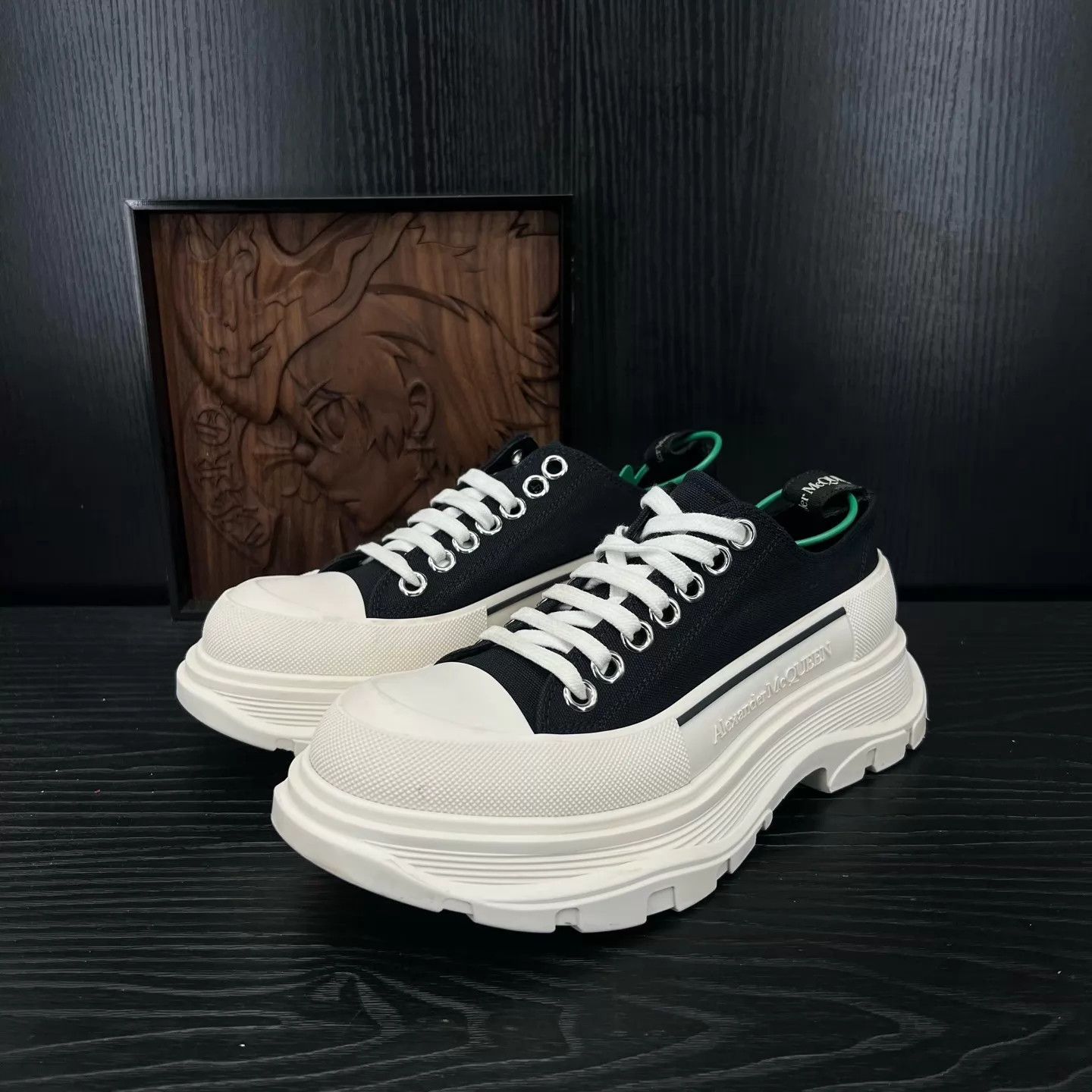 Alexander McQueen Alexander McQueen Black & White Martin Boots Size 37.5 Size US 7 / IT 37 - 1 Thumbnail