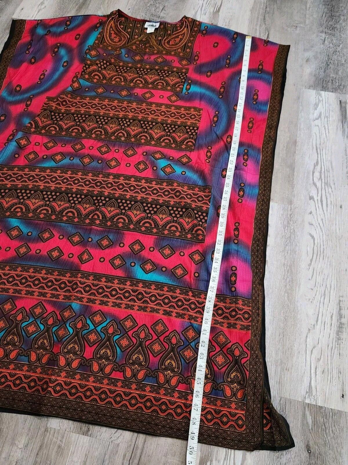 Designer Metropolitan Caftan Kaftan Mumu One Size Vintage Ethnic Size ONE SIZE - 6 Thumbnail