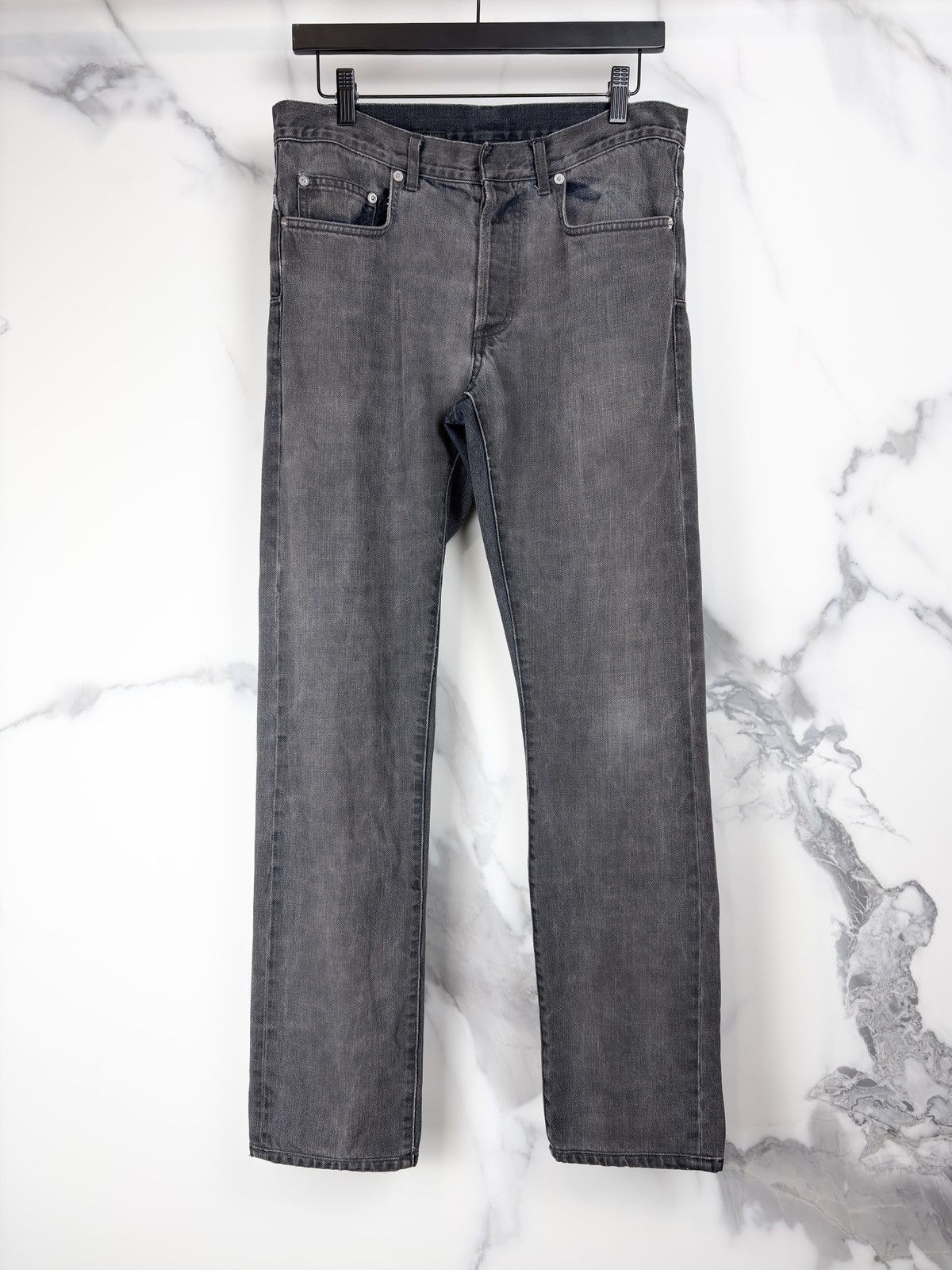 Dior Dior Homme Hogwash Gray Overdye Denim Jeans KVA Size US 31 - 1 Thumbnail
