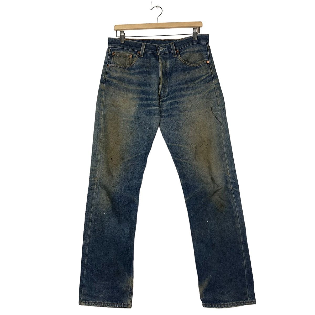 Levi's 🔥VINTAGE LEVI’S 501 DENIM JEANS MADE IN USA RUSTY DESIGN Size US 32 / EU 48 - 1 Thumbnail