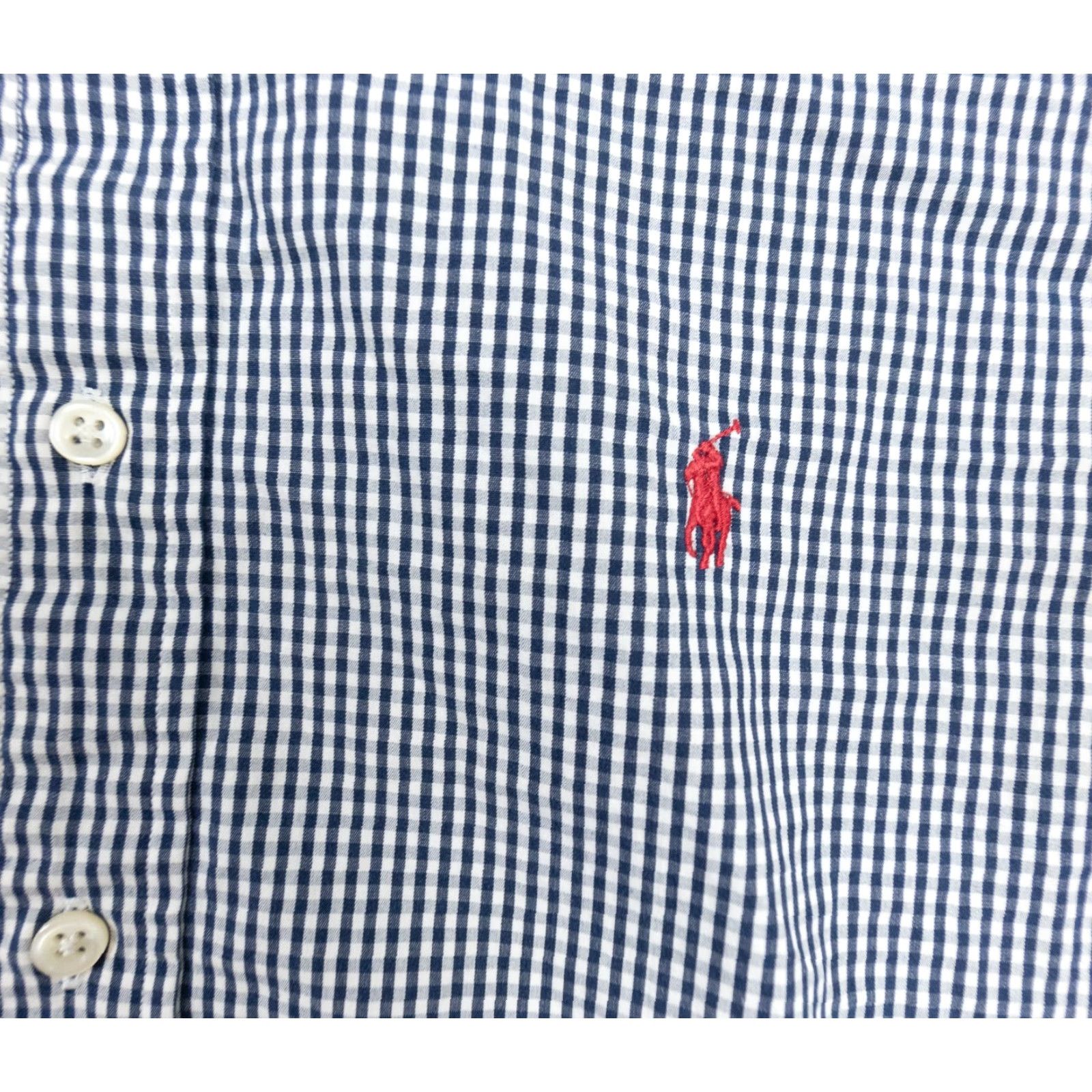 Ralph Lauren Ralph Lauren Shirt Men Large Blue Navy Blake Long Sleeve Button-Down Check Size US L / EU 52-54 / 3 - 3 Thumbnail