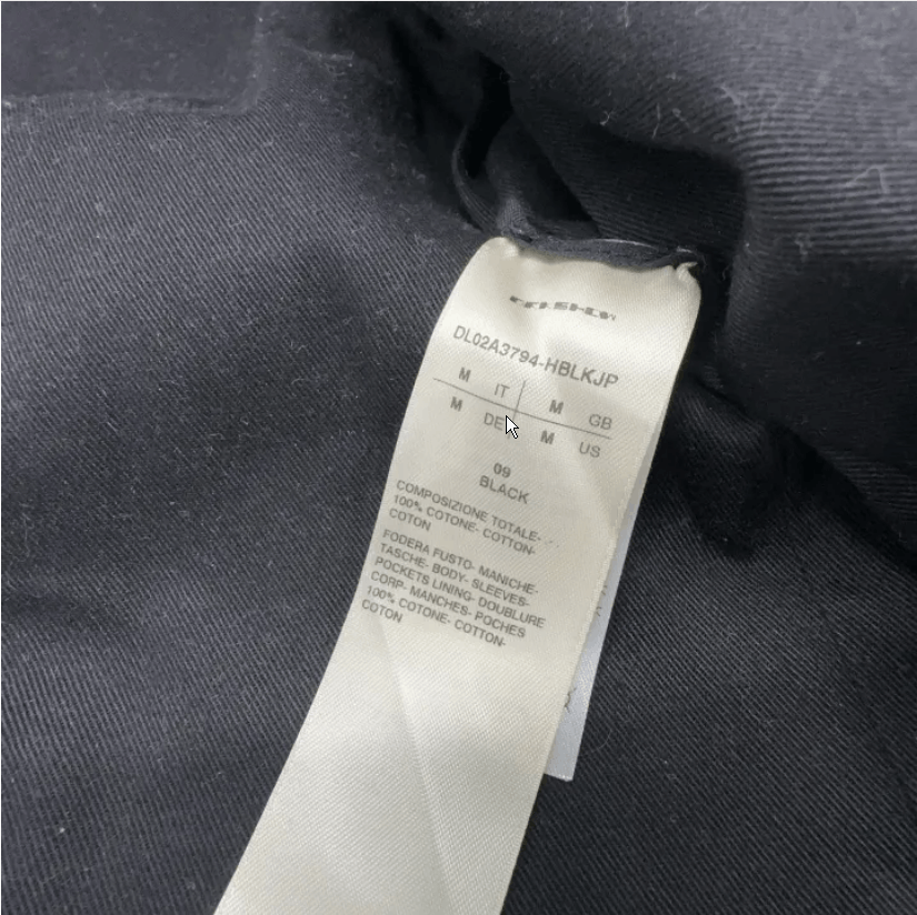 Rick Owens Rick Owens DRKSHDW Black Snap Button Jacket Men's M Size US M / EU 48-50 / 2 - 3 Thumbnail