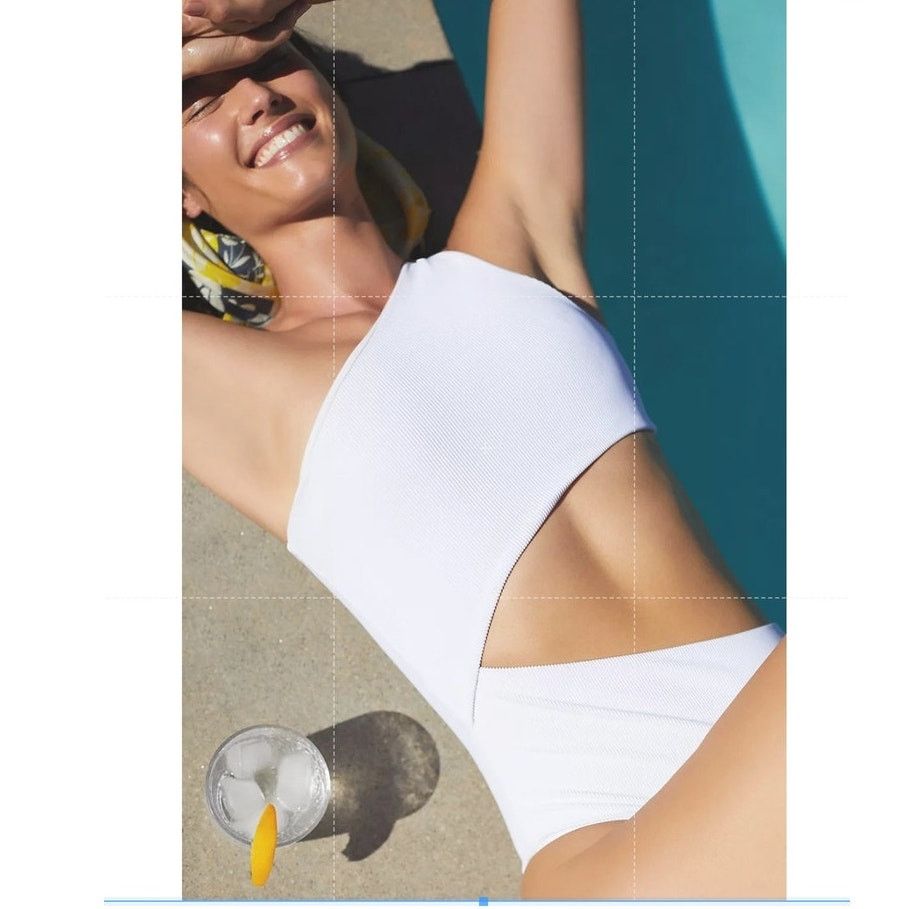 Anthropologie × Beach Riot New Celina One-Piece Ribbed Cutout Swimsuit $148 XS Size XS / US 0-2 / IT 36-38 - 2 Thumbnail