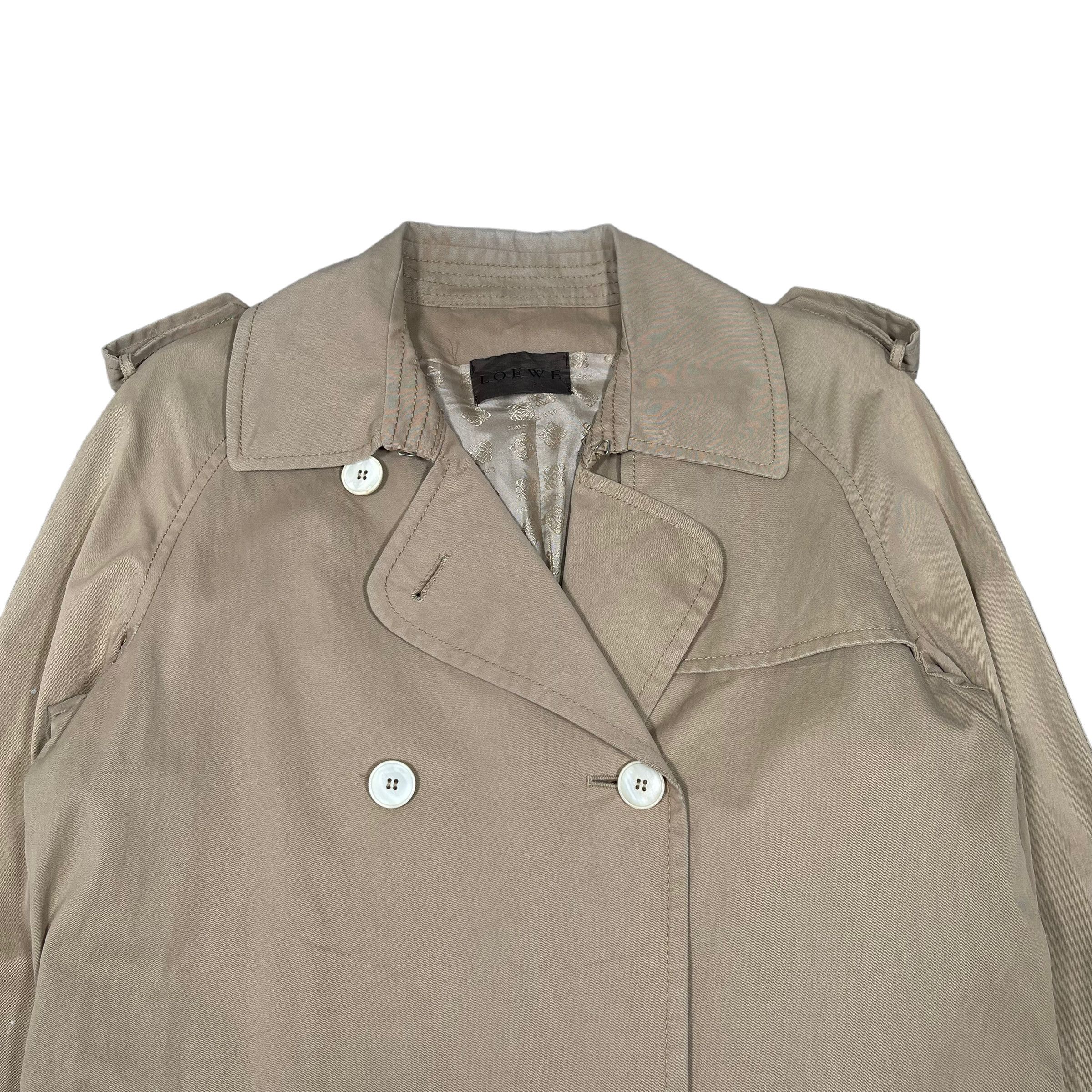 Loewe Trench Double Breasted Trench Coat Vintage 1980s