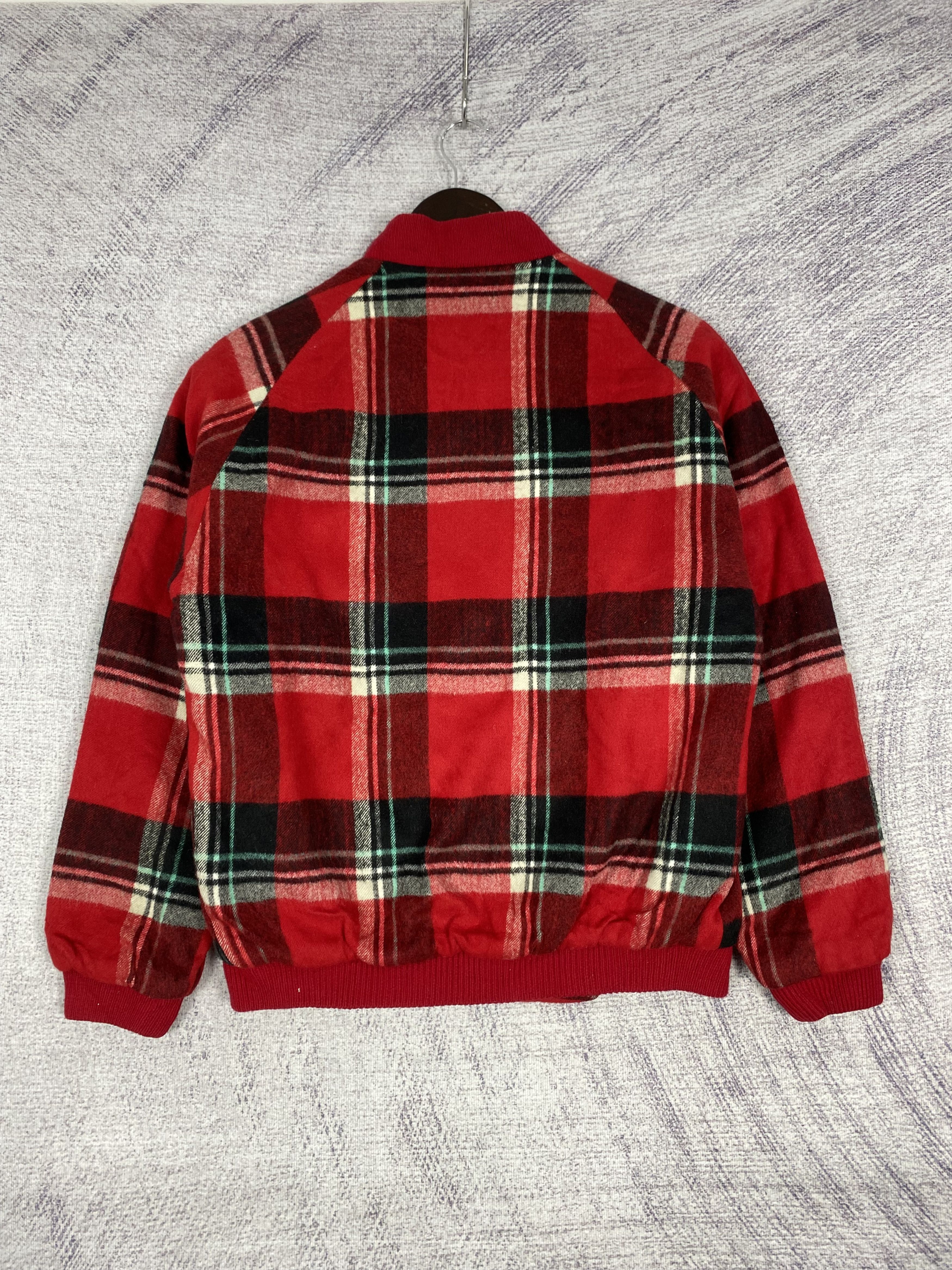 Japanese Brand Vintage Gin-Giss Wool Flannel Quilted Lining Bombers Jacket Size US L / EU 52-54 / 3 - 5 Thumbnail
