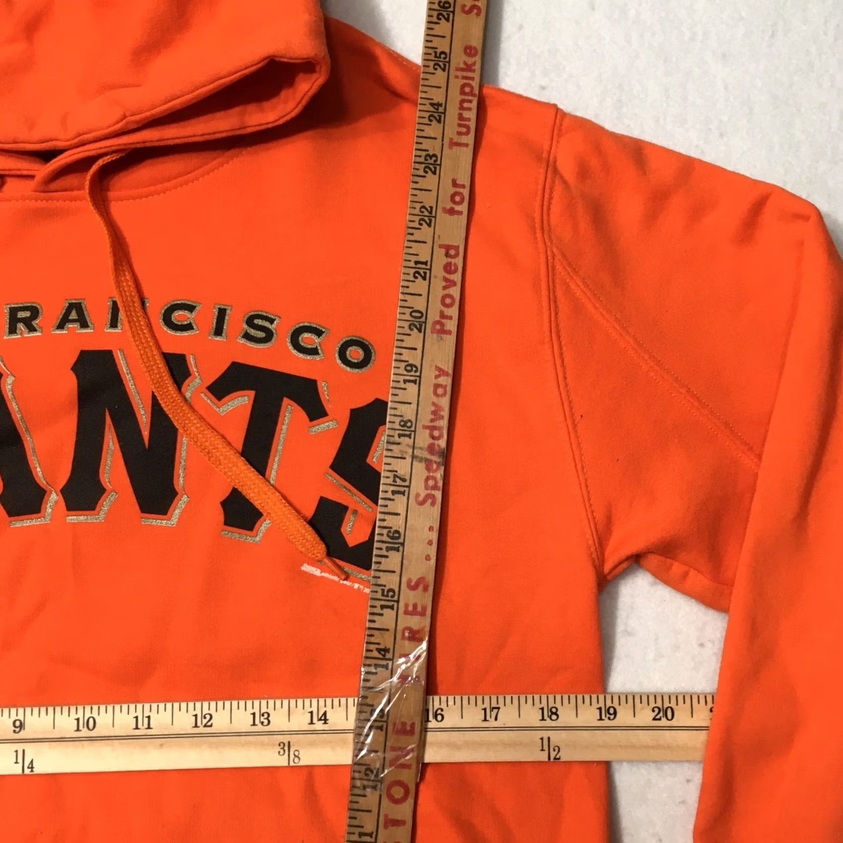 Vintage Stitches Giants Hoodie Mens Small Orange Embroidered Logo Pockets Hooded Pullover" Size US S / EU 44-46 / 1 - 2 Thumbnail