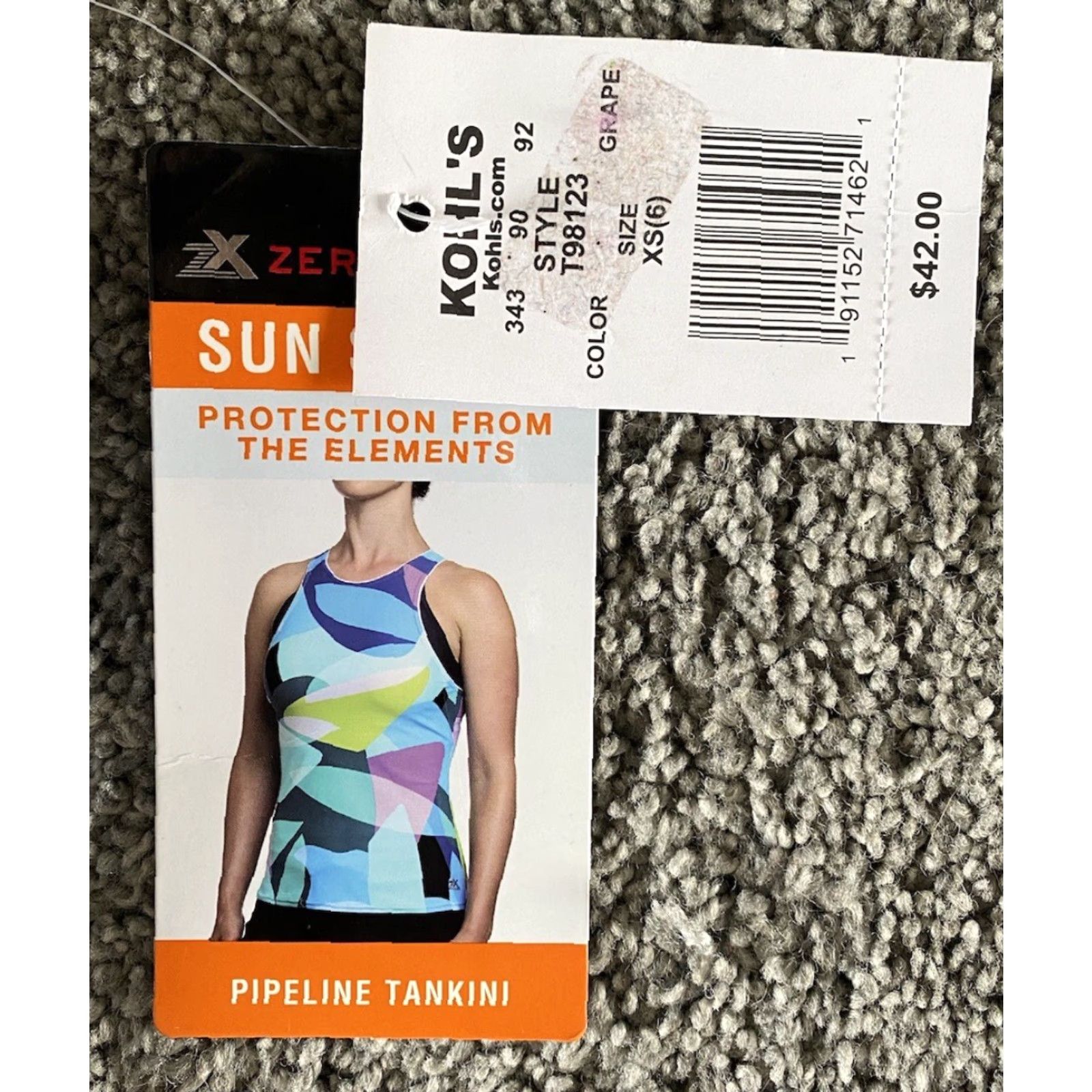 ZeroXposur NWT ZeroXposur Tankini Shirt Women’s XS Multicolor Beach Colorful Sports Sun Smart Pipeline Tankini Shirt Womens XS (6) MSRP 2 Size XS / US 0-2 / IT 36-38 - 3 Thumbnail