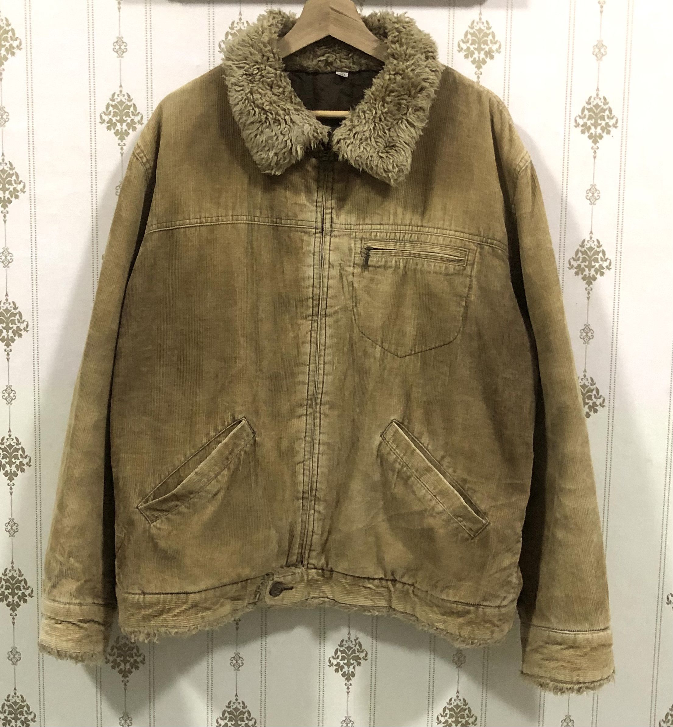 Lemaire × Uniqlo Uniqlo brown sherpa collar denim heavy coat Size US XL / EU 56 / 4 - 1 Thumbnail