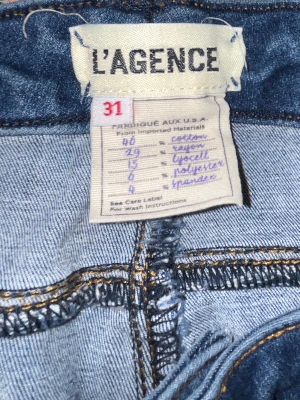 Designer L'agence Womens Jeans size 31 skinny Size 31" - 6 Thumbnail