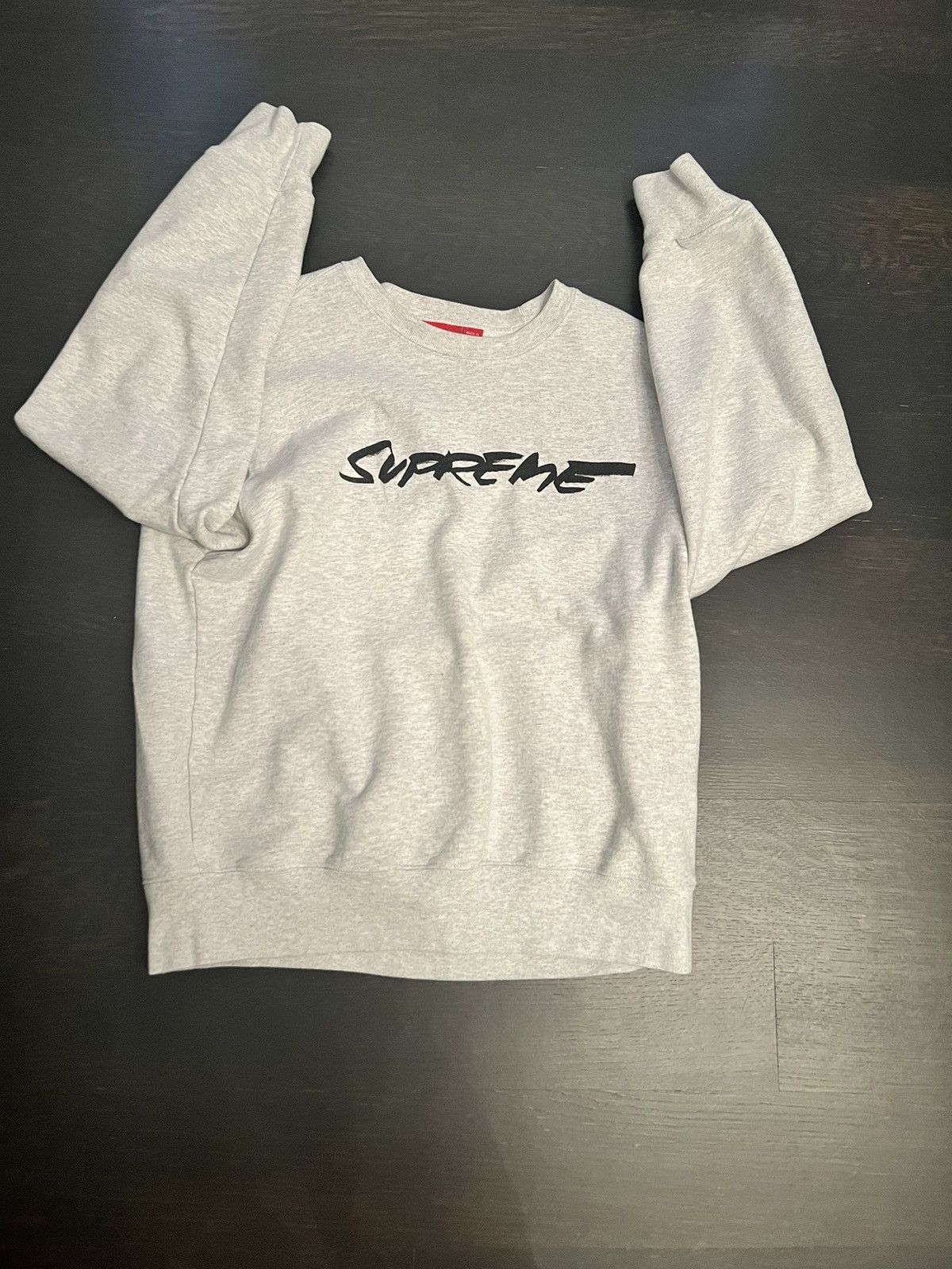 Supreme Supreme Futura Logo Crewneck 'Ash Grey' | Grailed