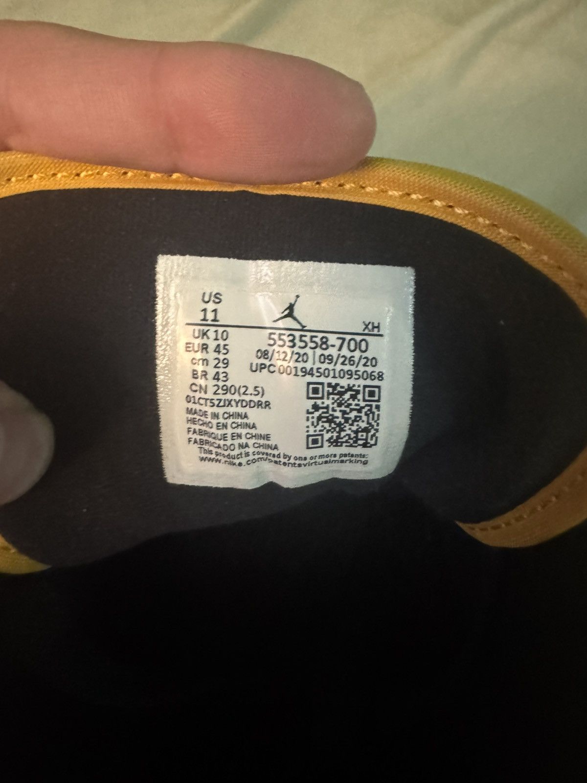 Jordan Brand Jordan 1 low university gold 2021 Size US 11 / EU 44 - 8 Thumbnail