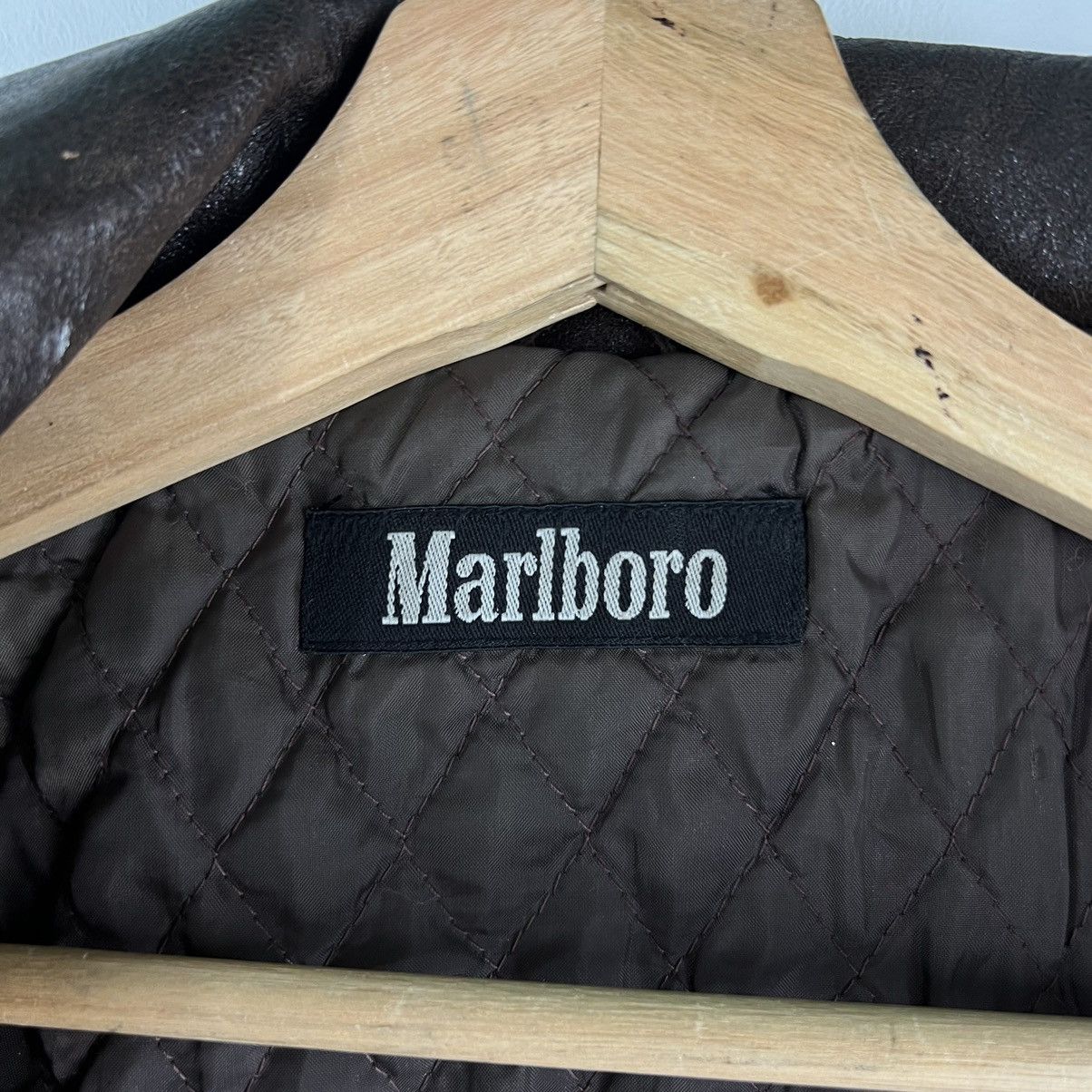 Marlboro 🔥VINTAGE BIKER GENUINE LEATHER JACKET FLY MARLBORO Size US S / EU 44-46 / 1 - 12 Thumbnail