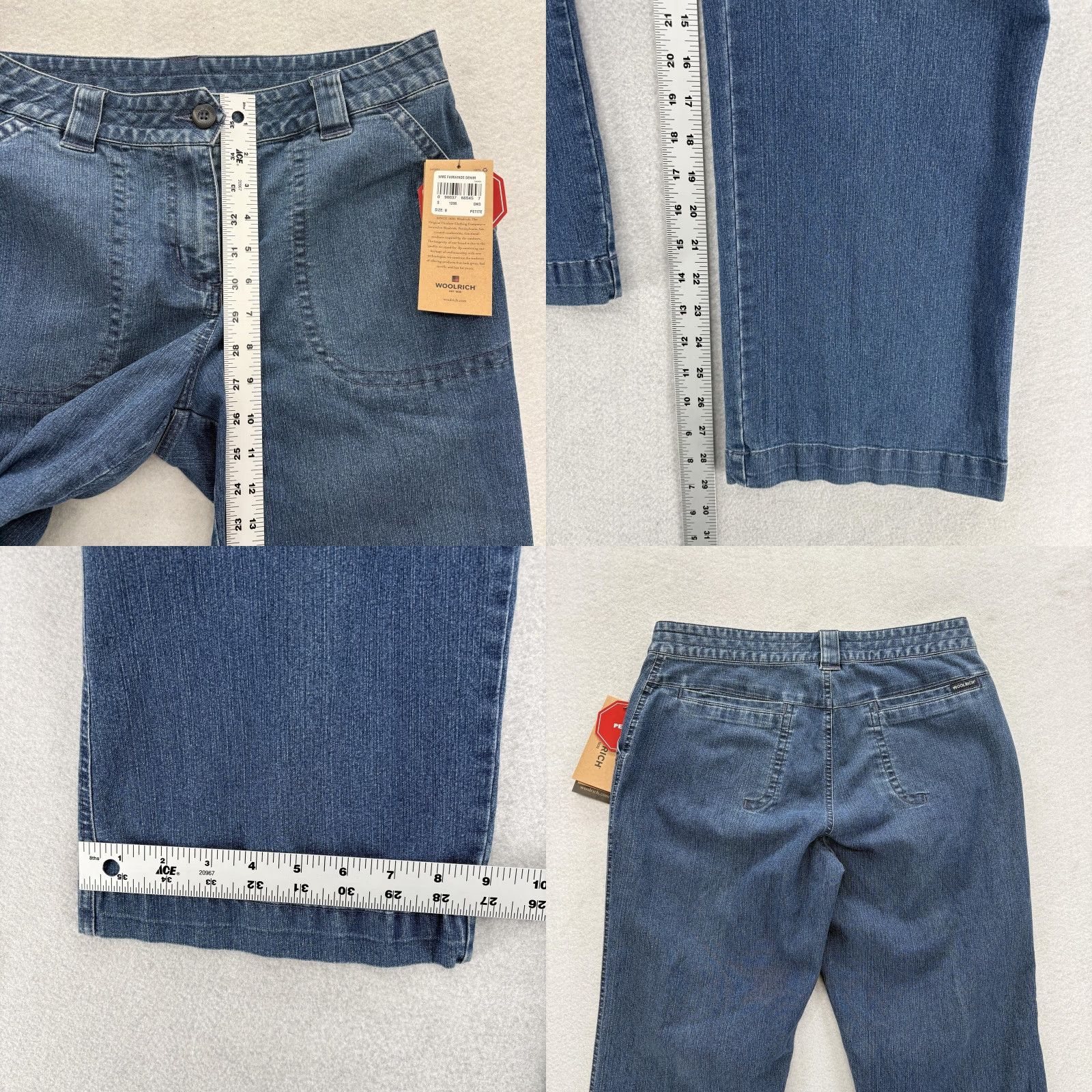Vintage Woolrich Jeans Women 8 Petite Dark Blue Stretch Straight Leg Denim Woolrich Fairwinds Jeans 8P Dark Blue Stretch Straight Leg Womens Girls? Size 30" / US 8 / IT 44 - 8 Thumbnail