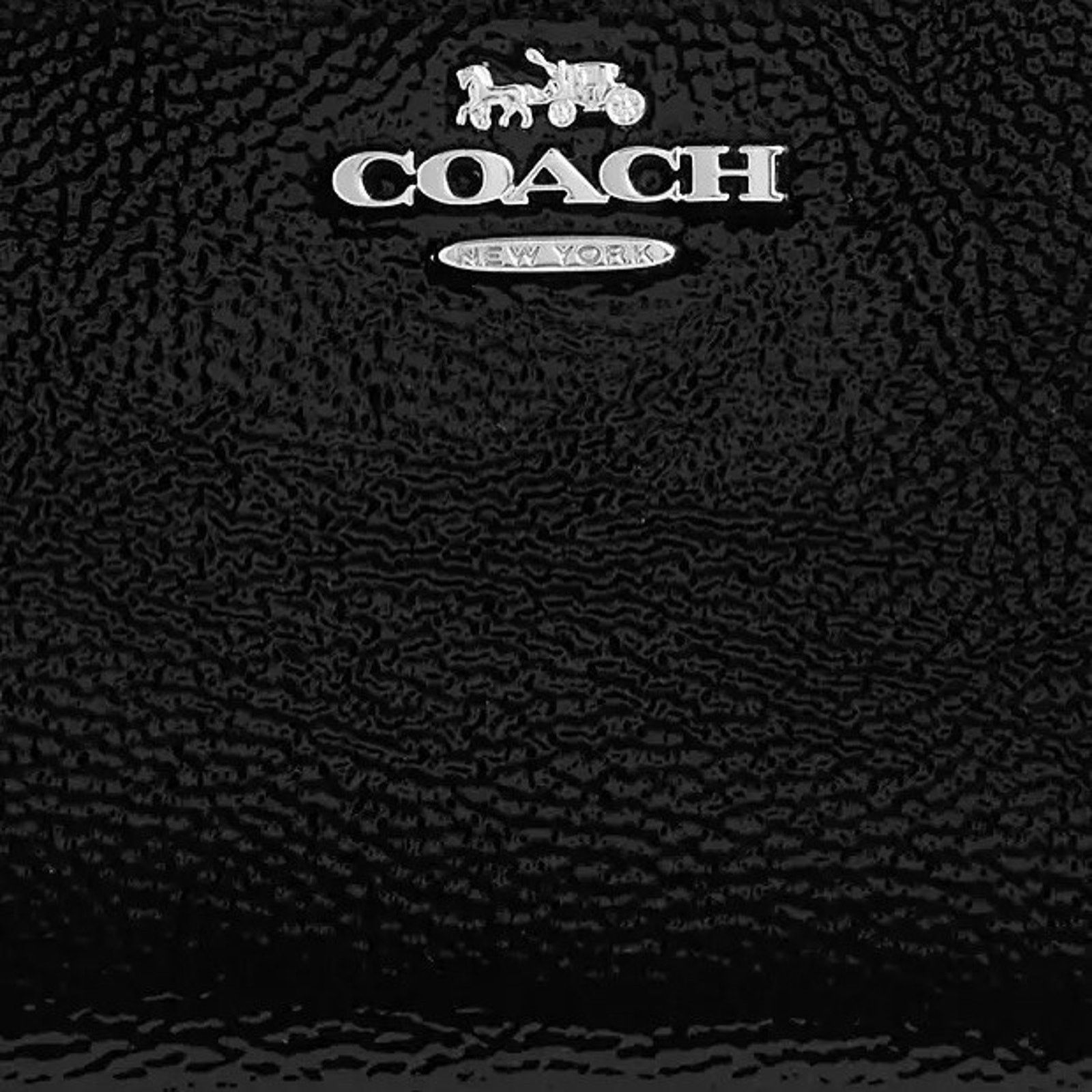 Coach NWT Coach Black Patent Leather Snap Small Wallet CW790 Size ONE SIZE - 7 Thumbnail
